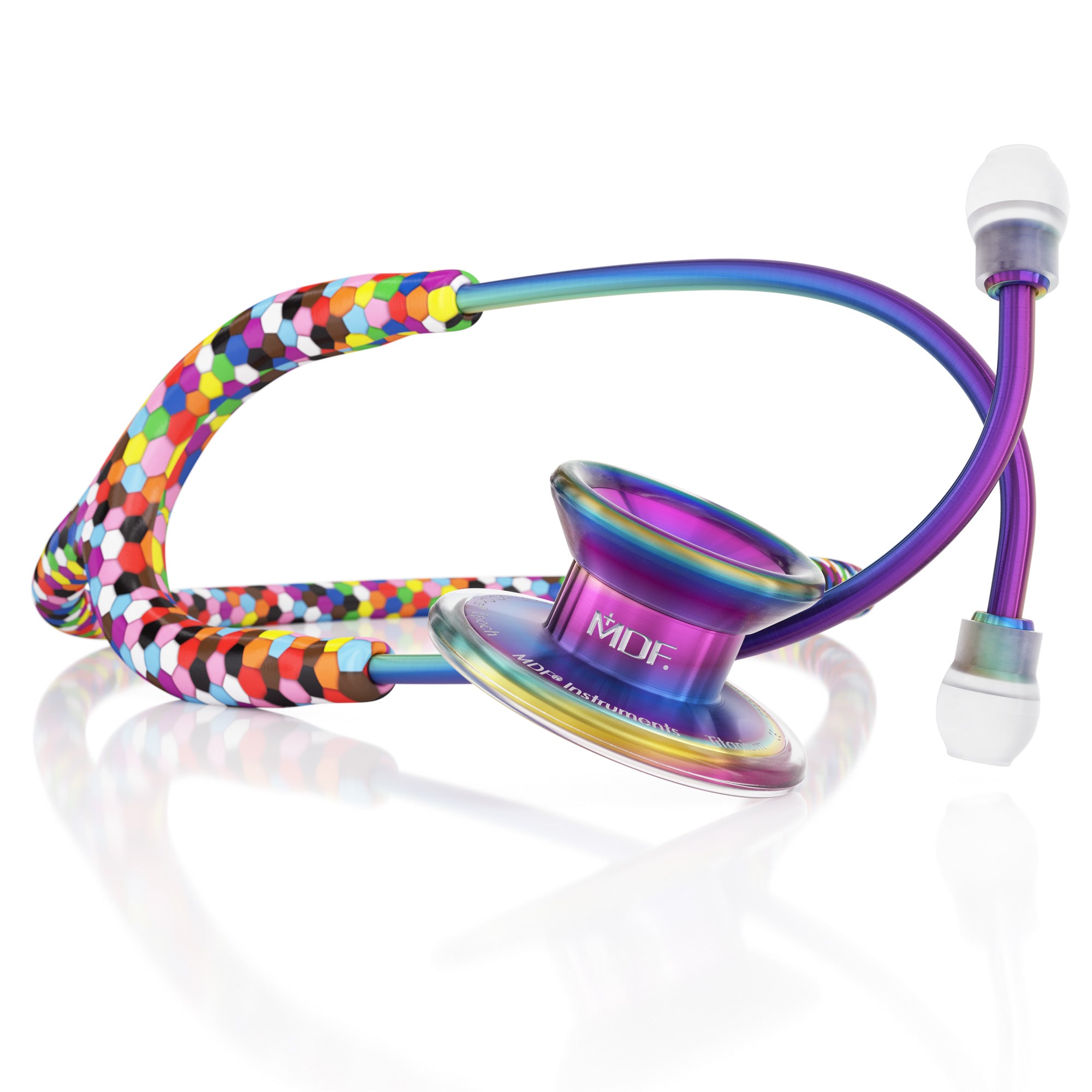 MD One® Epoch® Titanium Adult Stethoscope - Premium Medical Stethoscope for Doctors & Nurses, Lightweight & Durable for Accurate Diagnosis - Ideal for Hospitals, Clinics & Home Health Care