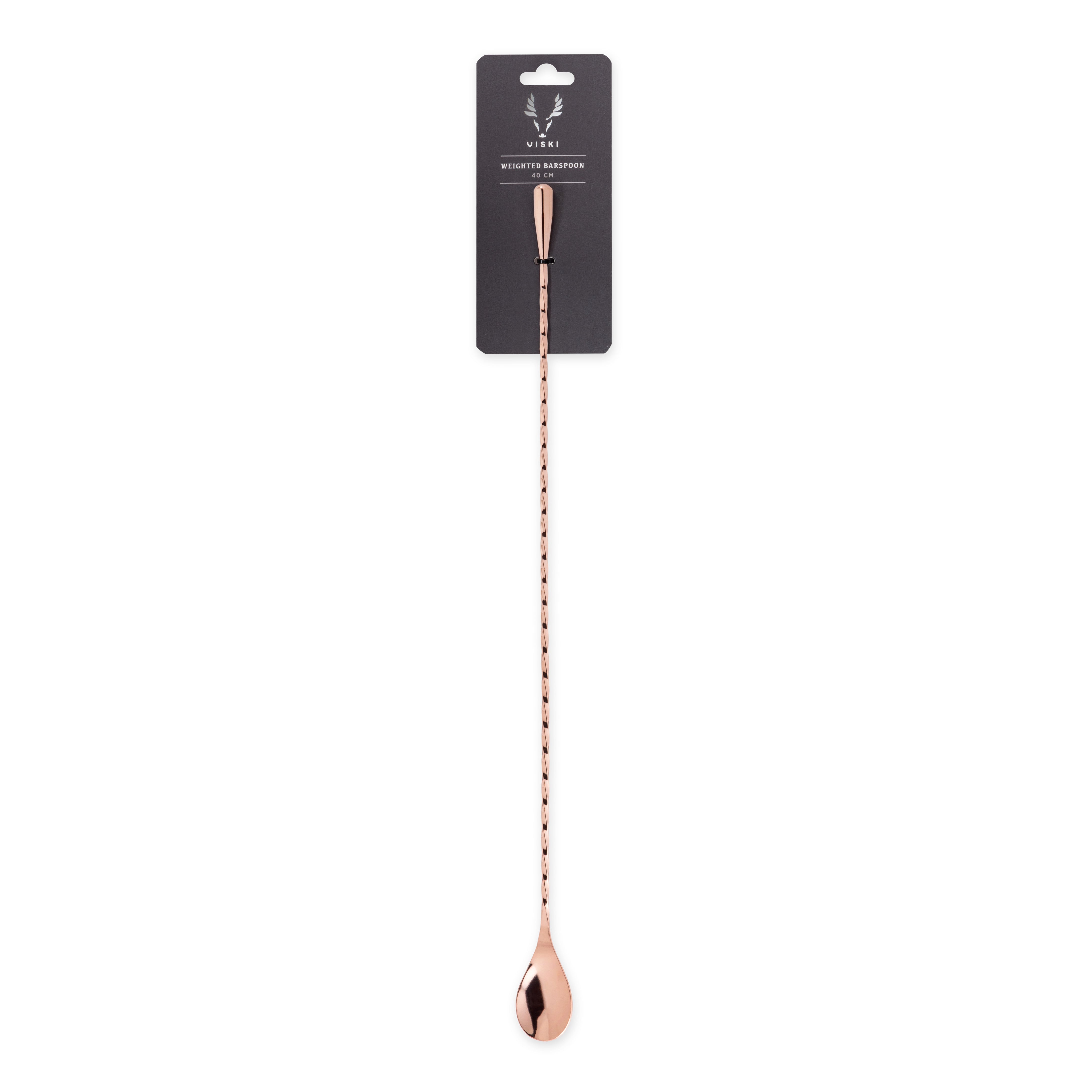 Premium 40cm Weighted Bar Spoon for Mixing Cocktails - Perfect for Bartenders, Home Bars & Professional Use - Ideal for Stirring, Layering & Crafting Cocktails