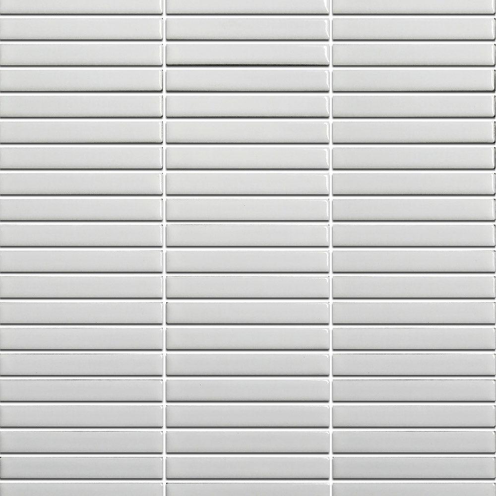 Nara White Kit Kat Matt Mosaic Tile - Premium Ceramic Wall & Floor Tiles for Kitchen Backsplash, Bathroom, and Shower - Modern Home Decor