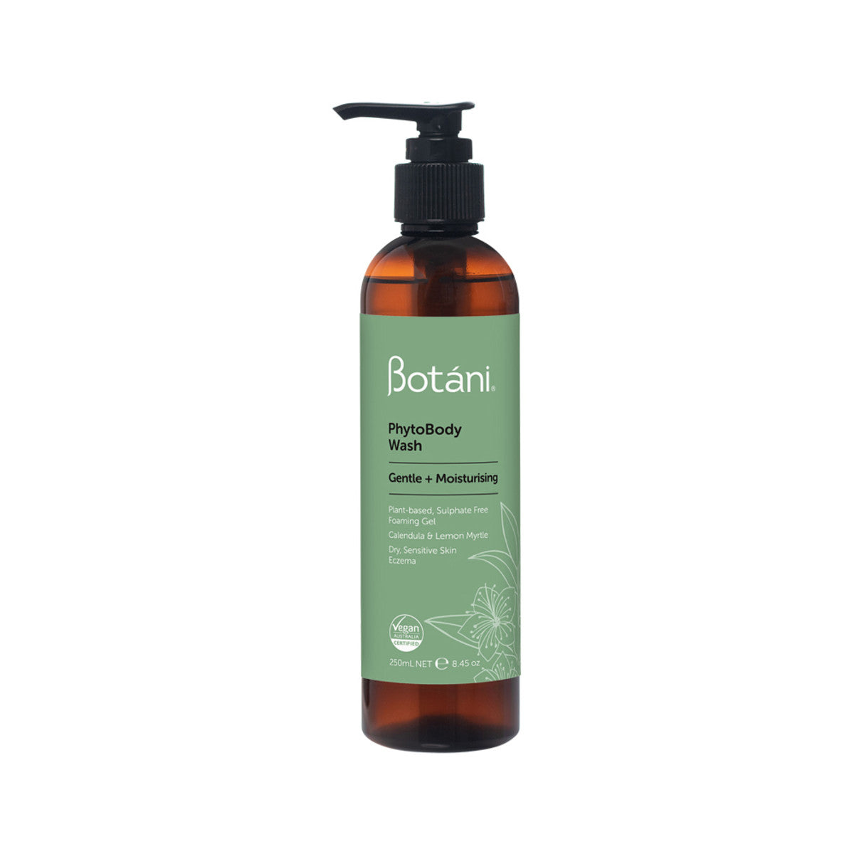 Botani Phyto 3-in-1 Shampoo, Shave & Body Wash - 250ml Natural Plant-Based Cleanser for Men & Women - Perfect for Travel, Gym & Daily Shower Routine