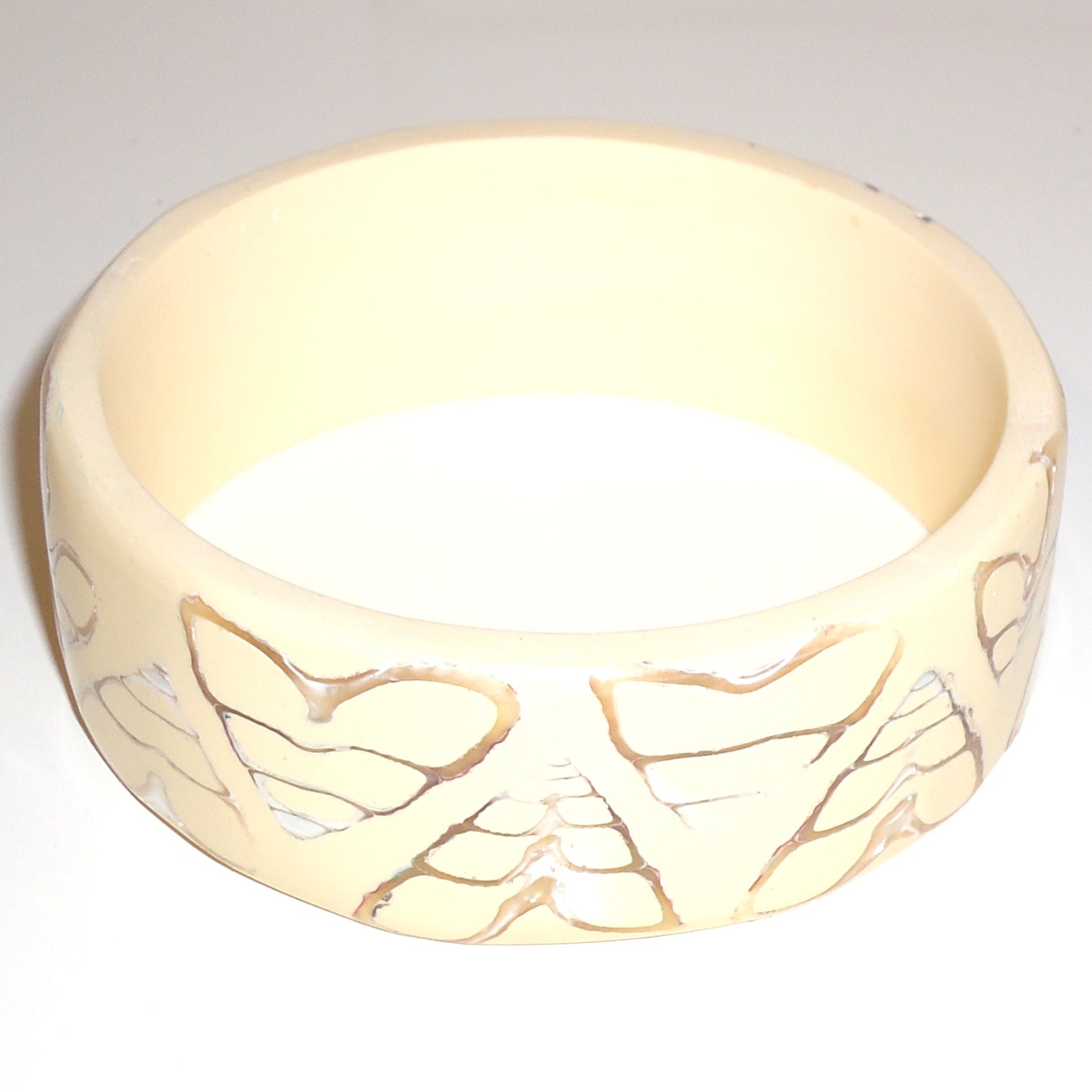 Exquisite Shell Inlay Bangle - Handmade Natural Mother of Pearl Bracelet for Women | Boho Beach Jewelry, Wedding Gift, Summer Festival Accessory