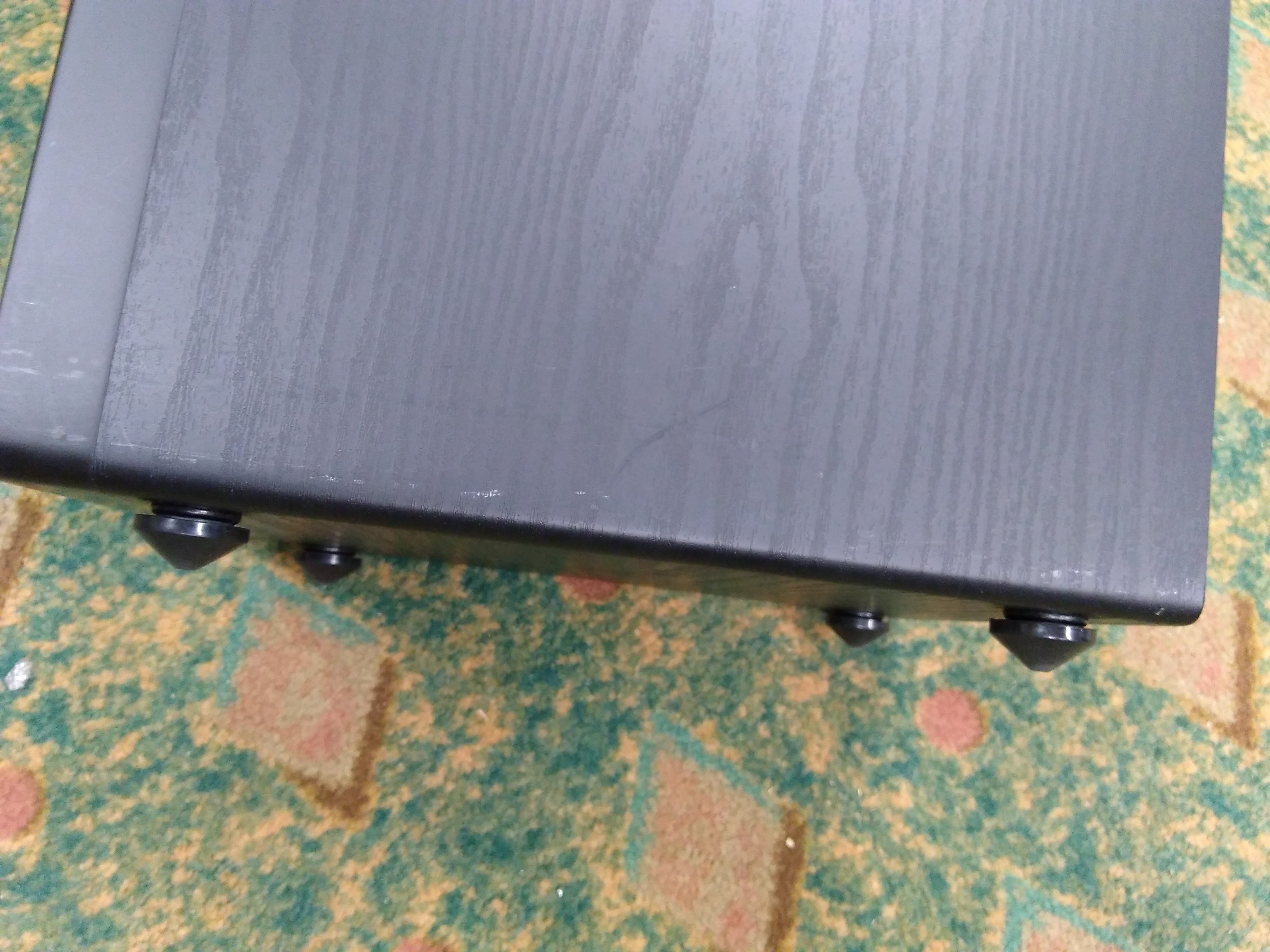 Prime Tower Black Ash Power Outlet with 6 AC Ports - Ideal for Home, Office, and Dorm Room Use