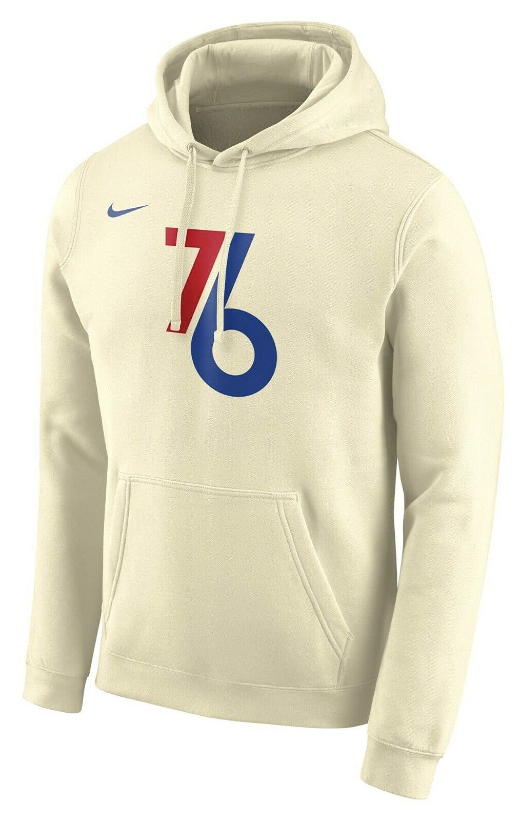 Philadelphia 76ers Men's Authentic NBA City Edition Pullover Hoodie - Cream Basketball Sweatshirt for Fans | Game Day, Streetwear & Casual Outfit