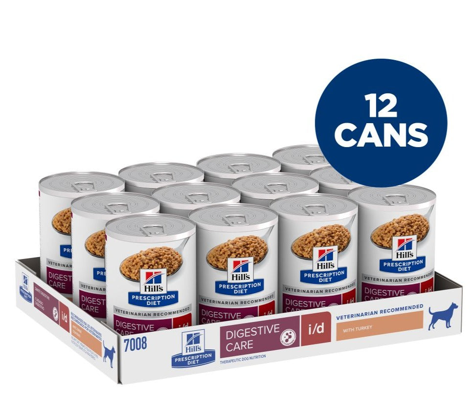 Hill's Science Diet Canine I/D Digestive Care Dry Dog Food with Turkey - Supports Sensitive Stomach & Digestive Health - Ideal for Dogs with Upset Stomach or Recovery Periods