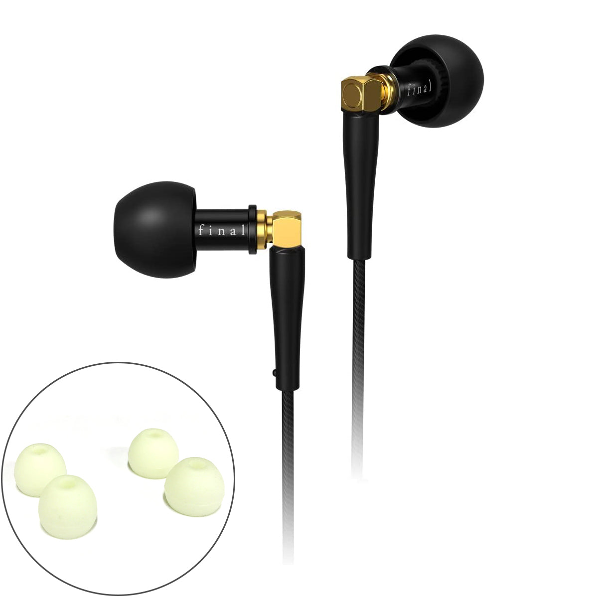 Final Audio F4100 High Fidelity In-Ear Headphones with Free Glow-in-the-Dark Tips - Premium Sound Quality for Music Lovers, Audiophiles & Commuters