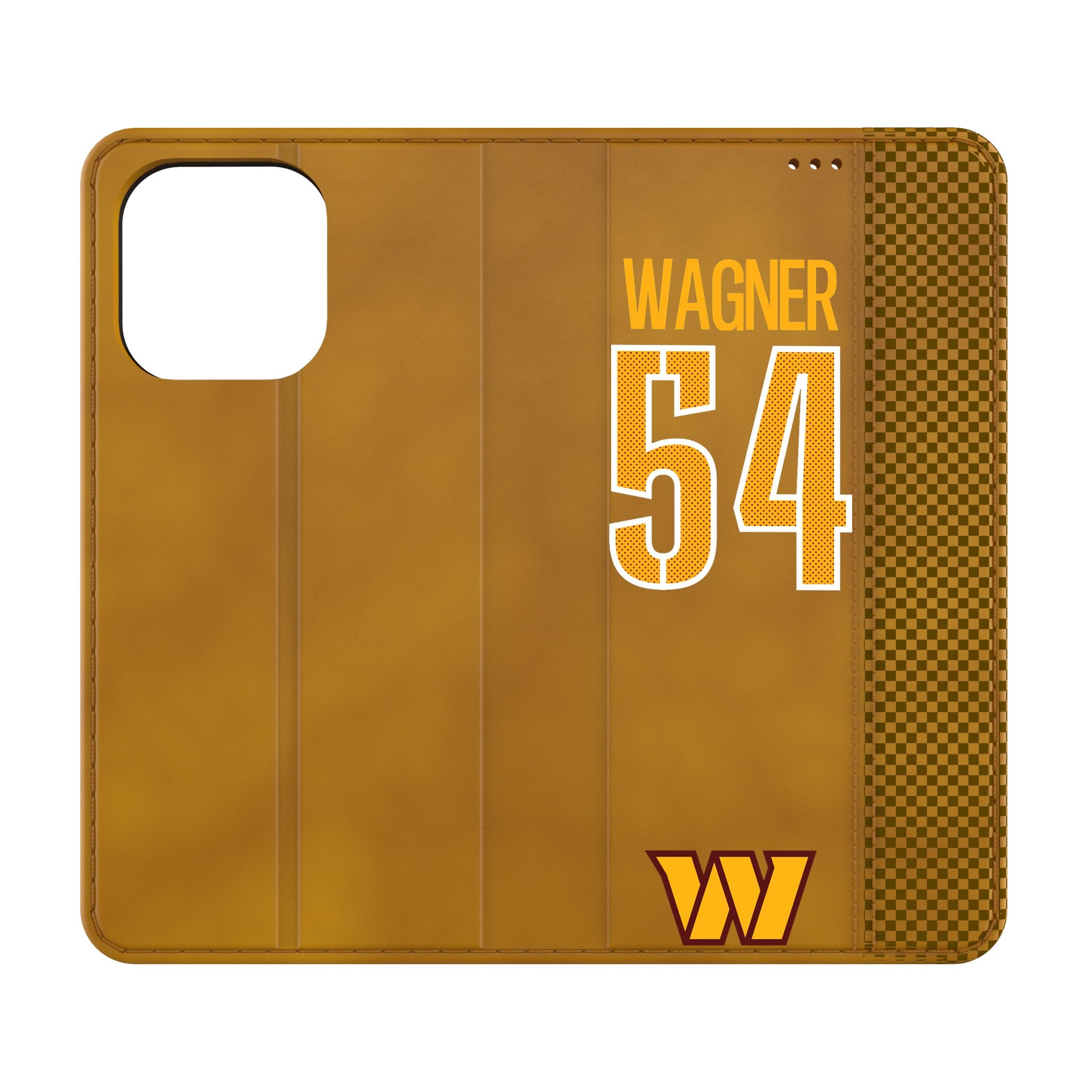 Bobby Wagner Washington Commanders NFL 54 Game Tactic Folio Case for iPhone - Durable Protective Phone Cover for Football Fans & Game Day Support