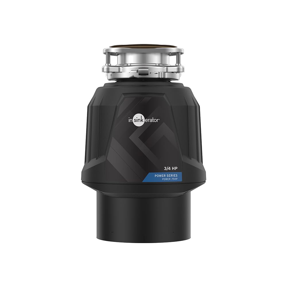 InSinkErator 0.75HP Garbage Disposal with EZ Connect - Continuous Feed Kitchen Waste Disposer (3/4 HP) - Perfect for Home Kitchen Sink Waste Management & Food Scrap Disposal