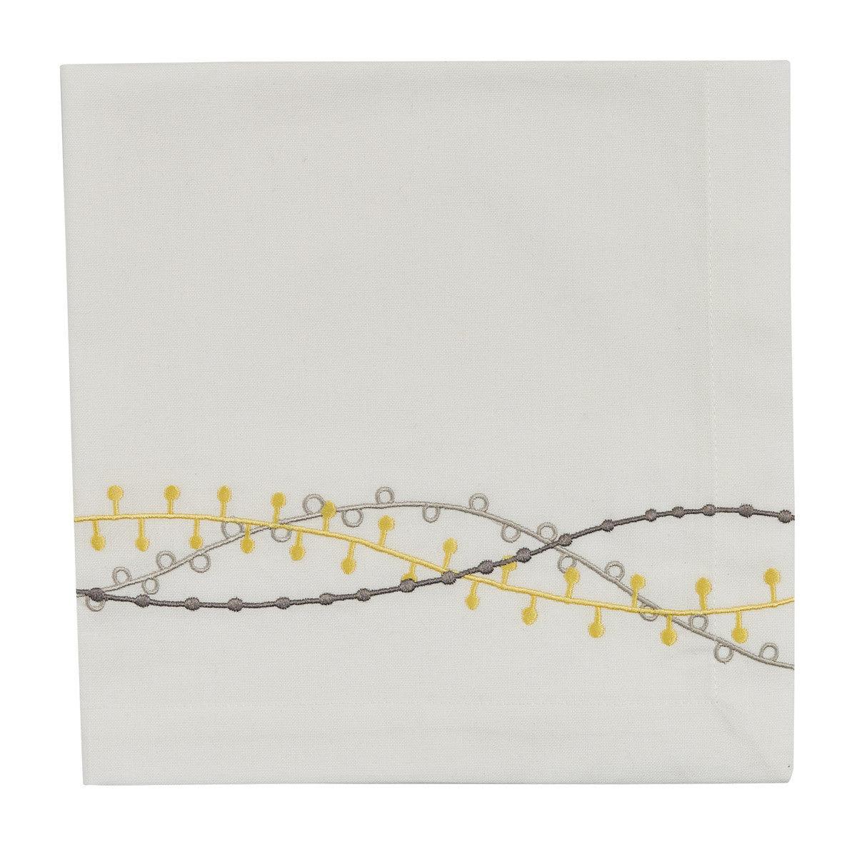 Alina 4-Piece Napkin Set - Elegant Park Design Cotton Table Linens for Dining, Picnics, and Home Decor