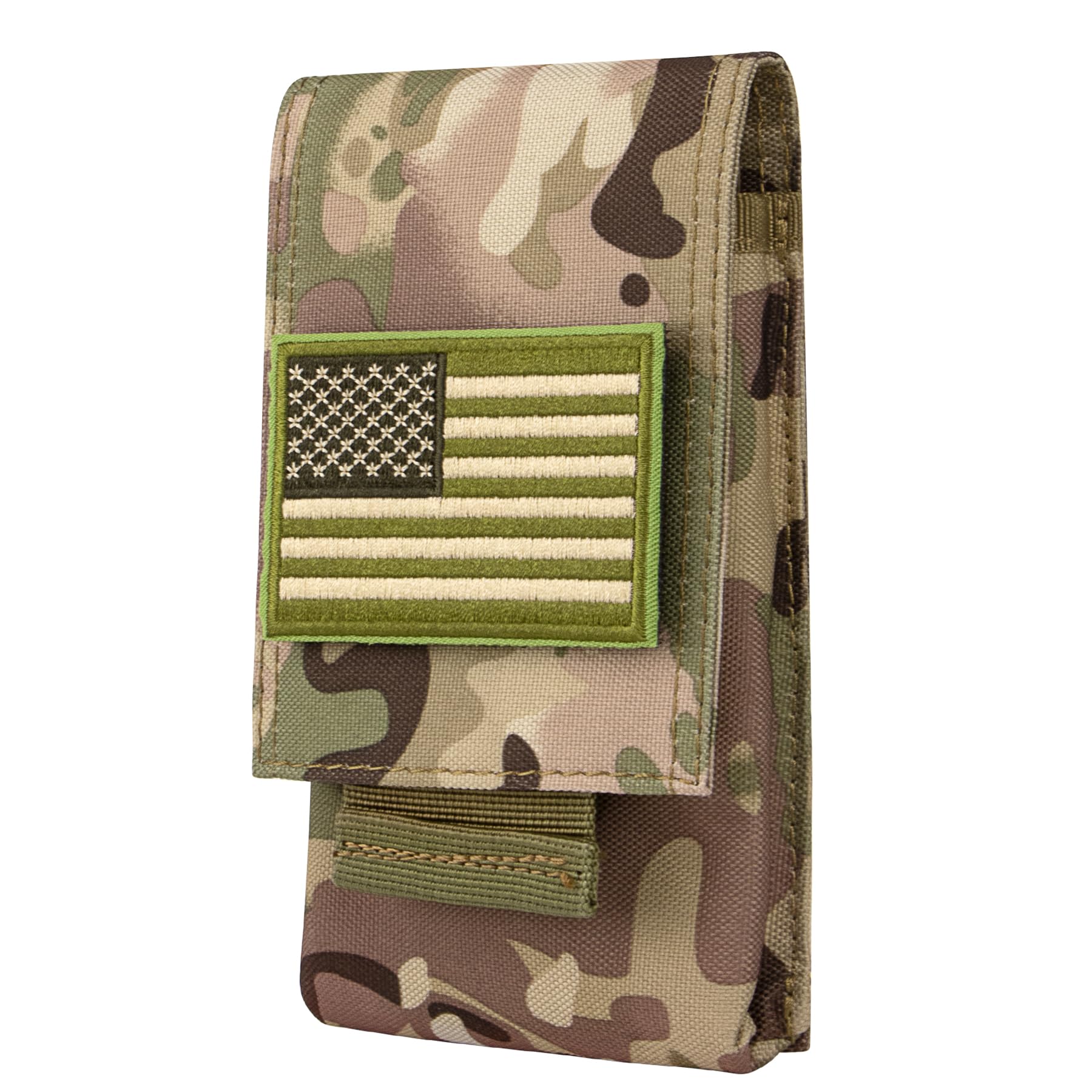 Tactical MOLLE Phone Pouch Holster - Waist Belt Pouch with Quick Release Tab for iPhone 16/15/14/13/12/11 Pro Max - Durable Phone Case for Outdoor, Hiking & Military Use