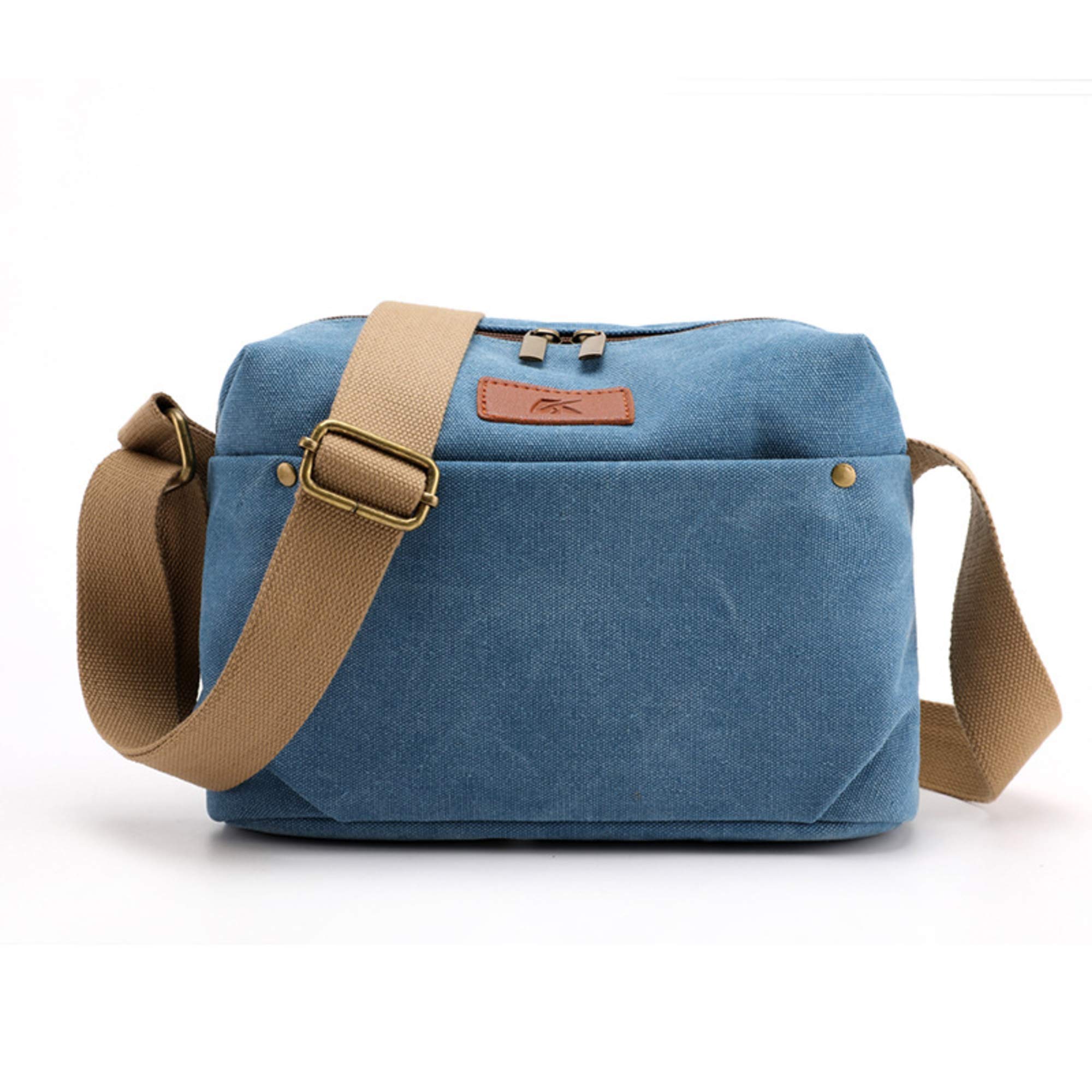 SYMY Women's Canvas Messenger Bag - Stylish Large Capacity Shoulder Bag for Work, Travel & Daily Use - Fashionable All-Match Crossbody Purse for Women