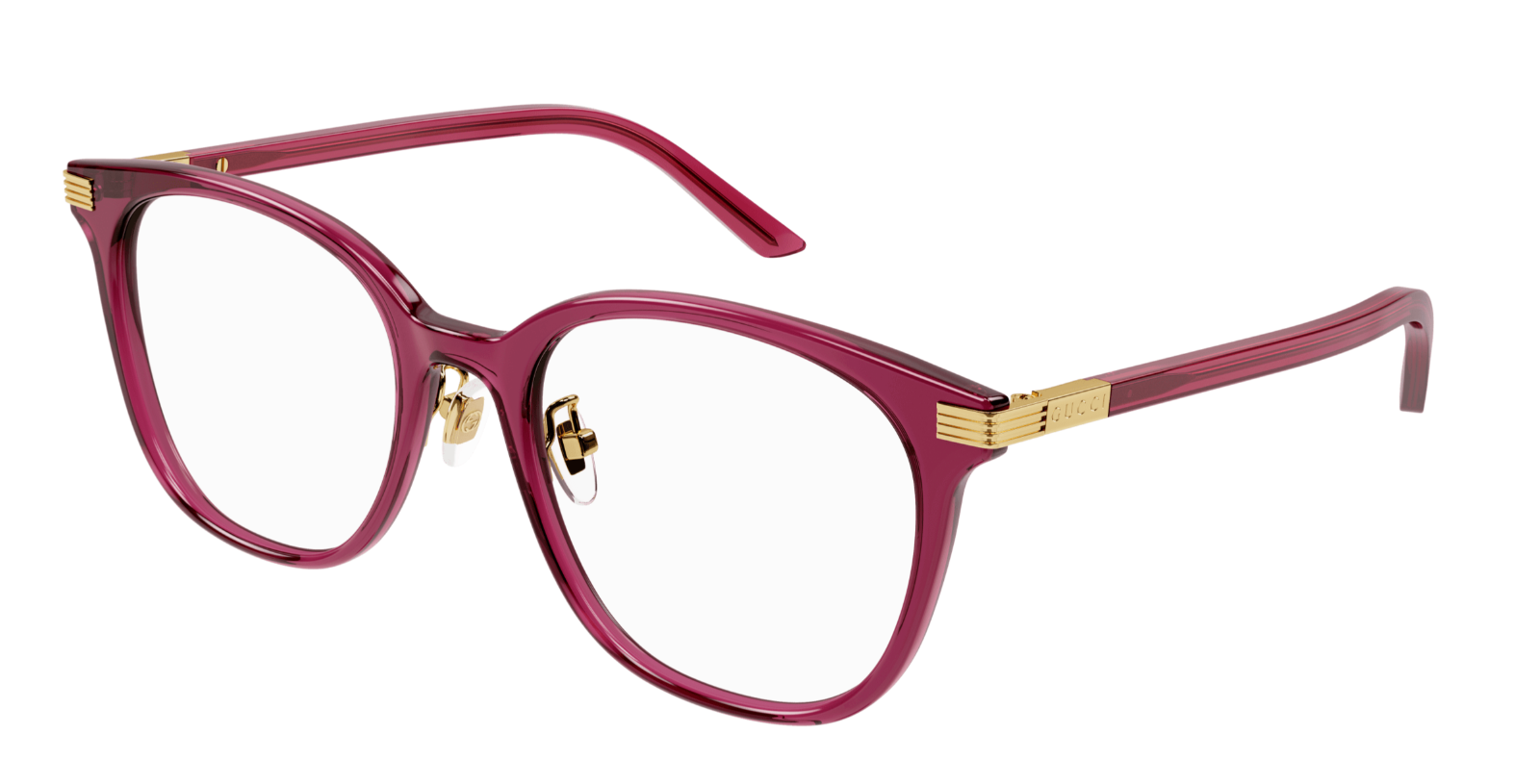 Gucci GG1453OK 003 Burgundy Cat Eye Women's Eyeglasses - Stylish Prescription Glasses & Fashion Sunglasses for Women - Perfect for Office, Driving, and Everyday Wear