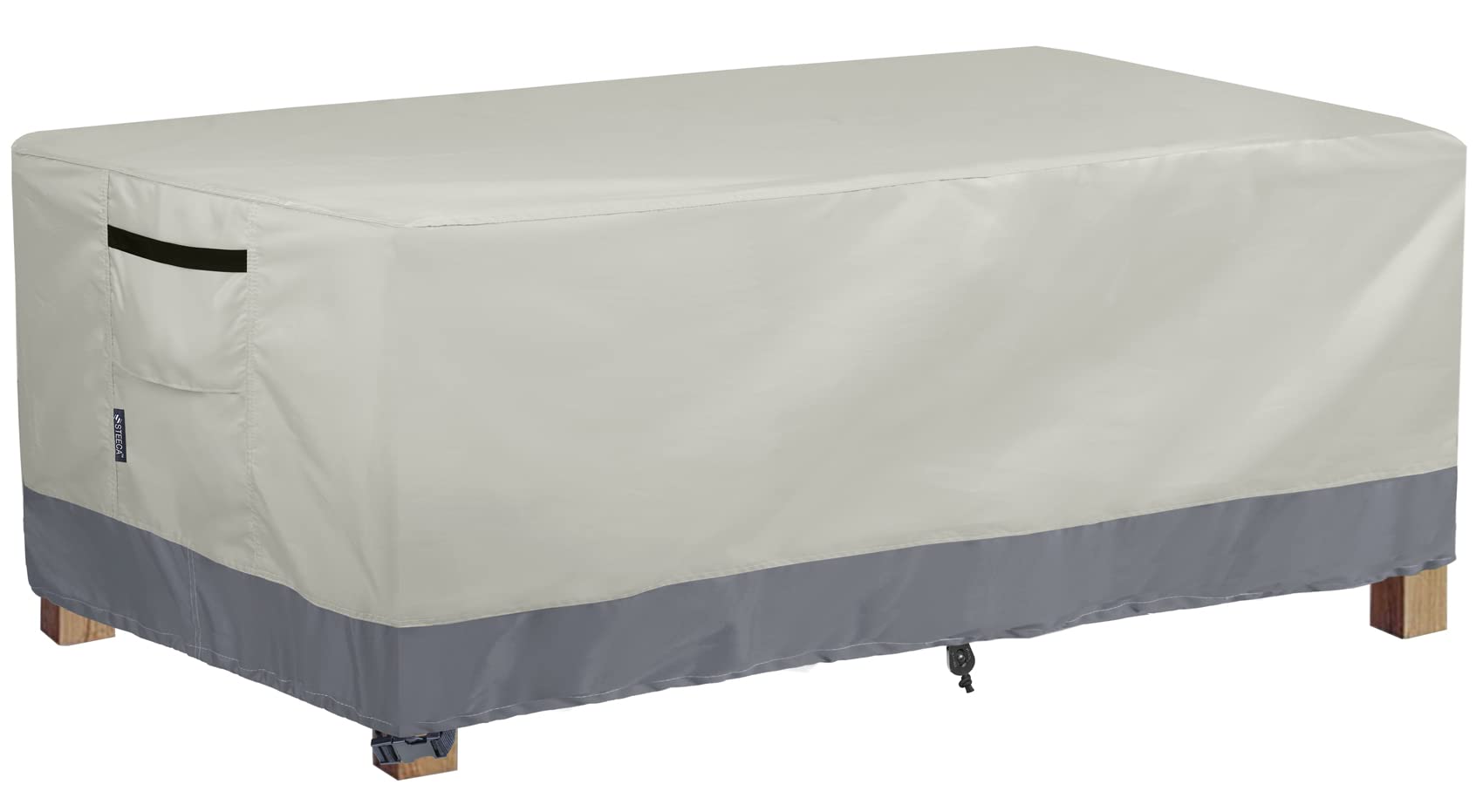Waterproof Patio Coffee Table Cover 42x24x18 - Outdoor Furniture Protection for Rain & Sun