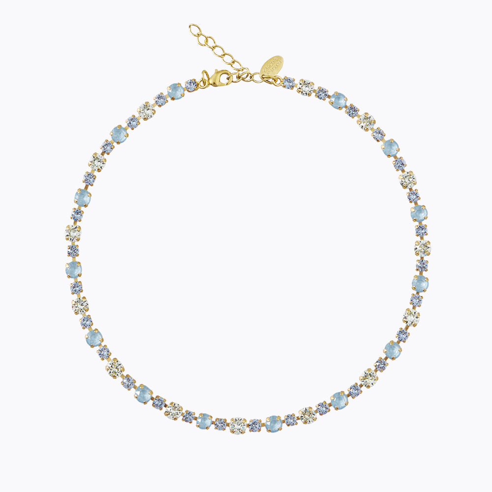 Elegant Calanthe Necklace & Sky Combo Set - Dainty Layering Jewelry for Women | Perfect for Date Nights, Weddings & Special Occasions