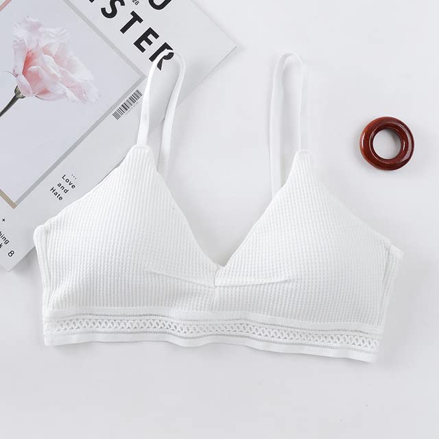 LALA Women's Wireless Bralette - Solid Color Comfort Bra, Backless Design for 70-75ABC Cup - Perfect for Everyday Wear, Yoga, and Sensual Lingerie Looks