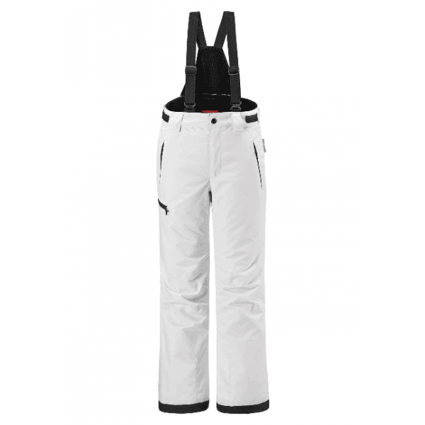 Reima Terrie Kids Ski Pants - Waterproof Winter Snow Pants for Boys & Girls, Insulated Warm White Ski Trousers for Snowboarding & Outdoor Activities