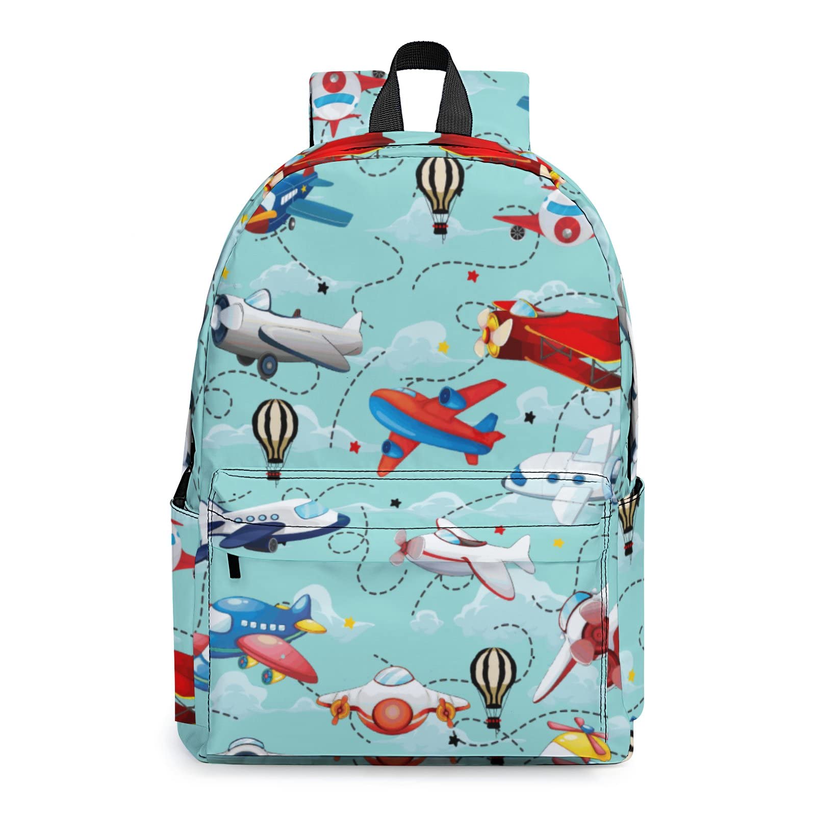**Cute Cartoon Airplane Backpack for Kids & Teens - Lightweight Travel Hiking Daypack, Waterproof Laptop Bookbag for School, College, Work & Outdoor Adventures**