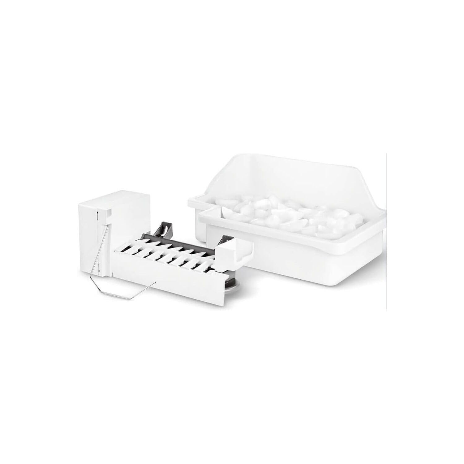 Midea Refrigerator Ice Maker Kit - Compatible with Top Mount, Bottom Mount & 18 cu ft French Door Freezer Models | Perfect for Home Kitchen, Office Breakroom & RV Refrigeration