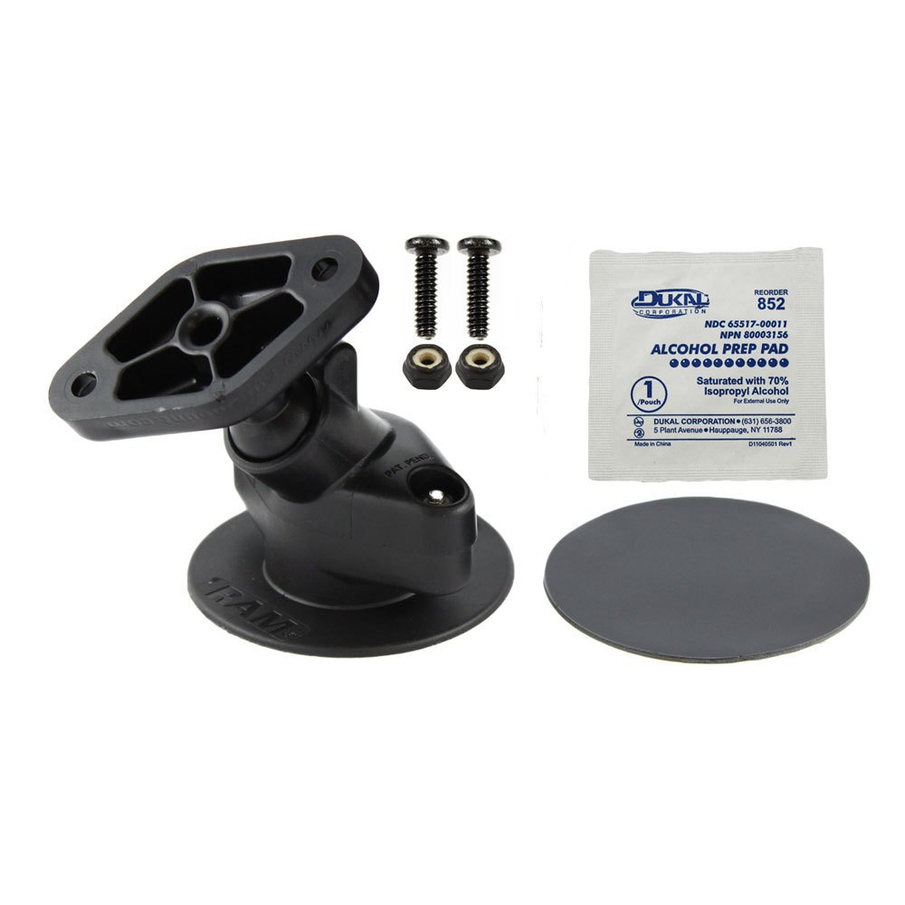 Ram Mount Flex Stick on Base with Snap Link Mount - Secure Device Holder for Car, Bike, and Motorcycle Use