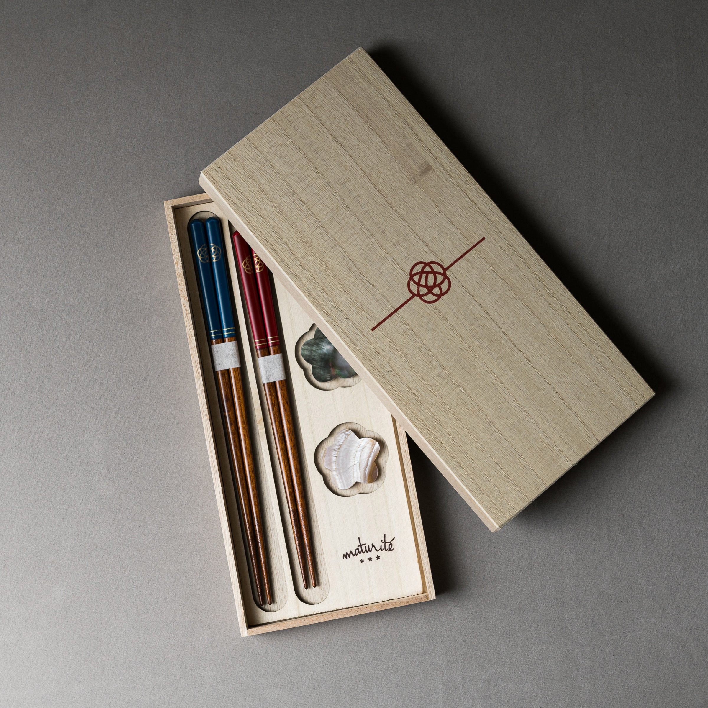 Premium Mizuhiki Chopstick Gift Set - Handcrafted Japanese Lacquerware Chopsticks with Elegant Knot Decoration - Perfect for Weddings, Anniversaries, and Special Occasions
