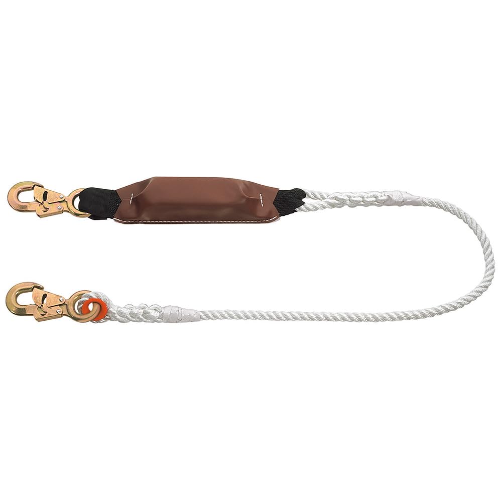 Klein Tools 87410 Safety Deceleration Unit with Adjustable Rope Lanyard - Fall Protection for Construction, Roofing & Industrial Work