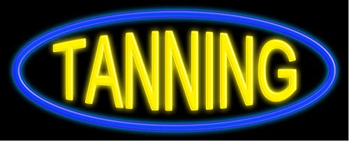 Tanning Glass Neon Sign #10637 - Handmade in USA | Perfect for Salon, Spa & Home Decor