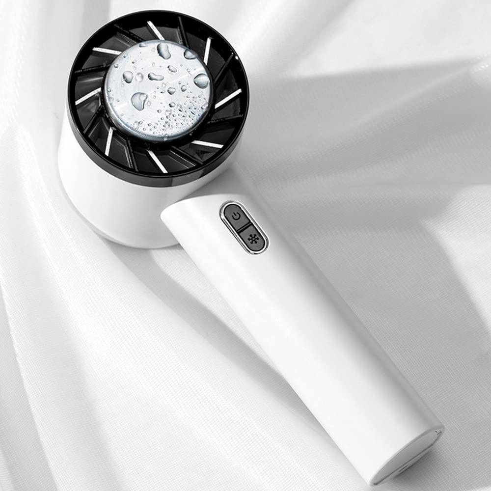 Portable USB Rechargeable Handheld Turbo Fan with Phone Holder - Mini Personal Cooling Fan for Summer, Outdoor, Travel, Office & Home Use