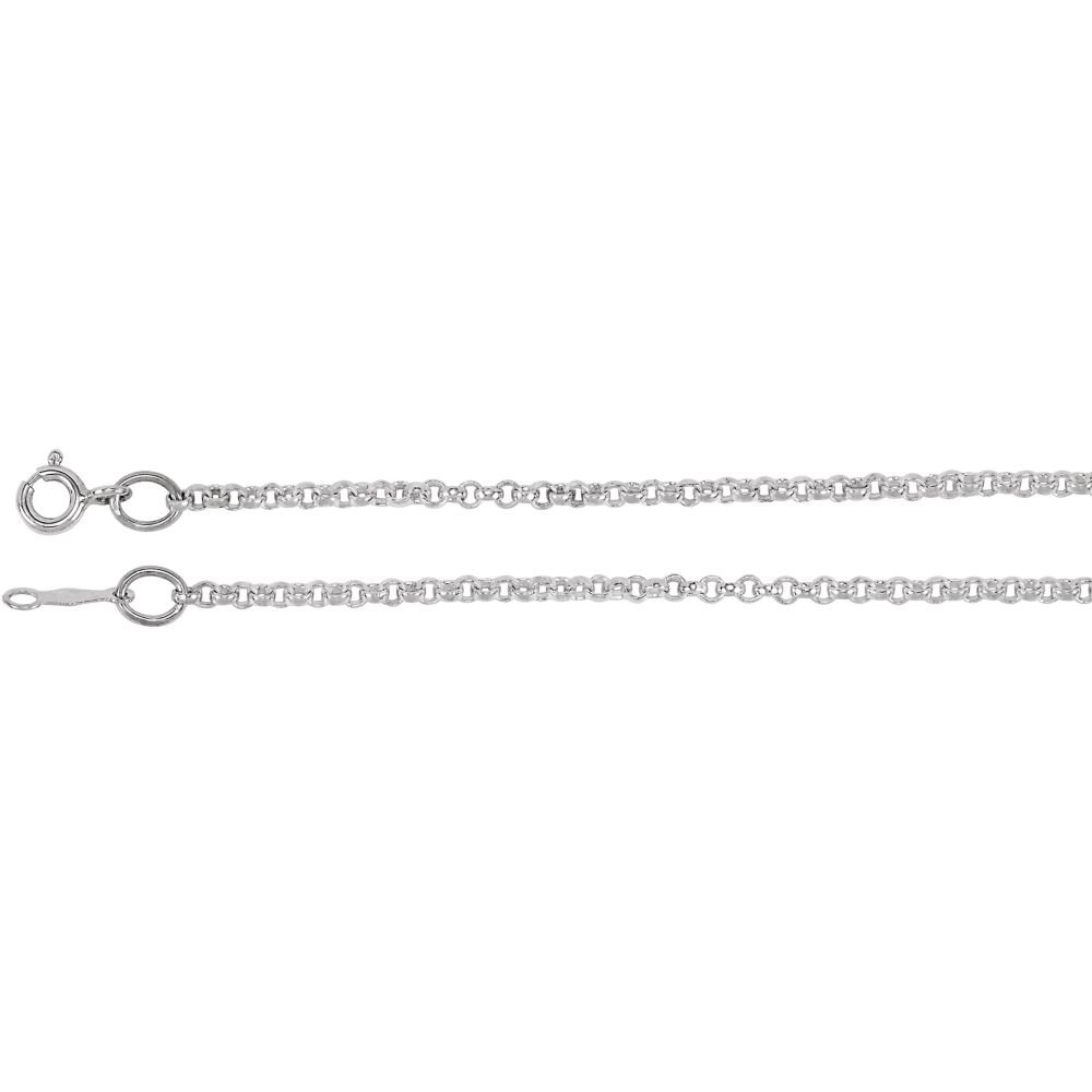 925 Sterling Silver Rolo Chain Necklace with Spring Ring Clasp - Durable Unisex Jewelry for Women & Men | Perfect for Layering, Gift Giving & Everyday Wear