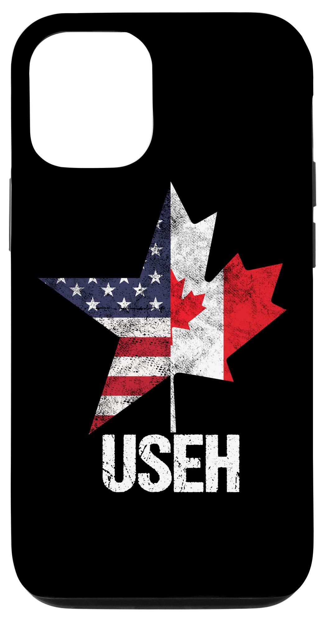 iPhone 12/12 Pro Case with Canada & USA Flag Design - Durable Protective Cover for Travel Enthusiasts | Perfect for Daily Use, International Trips & Patriotic Style
