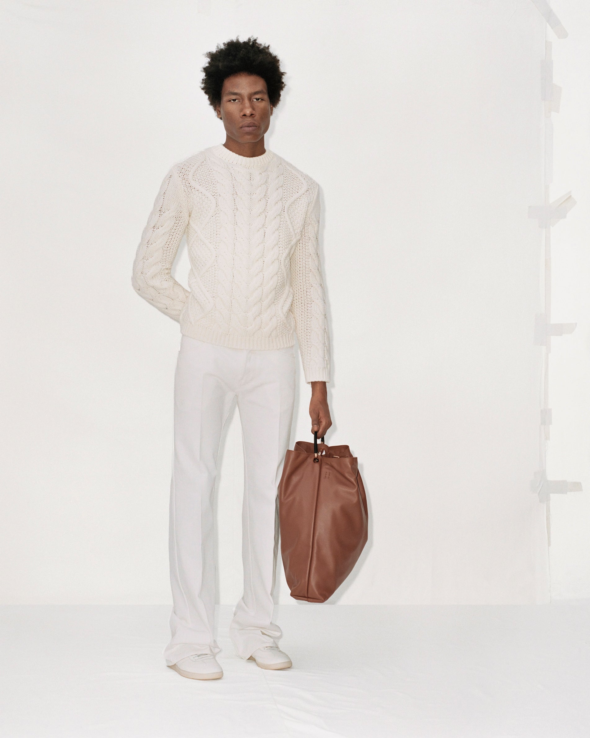 Eileen Tote Bag in Genuine Cognac Leather - Stylish Women's Handbag for Work, Travel & Everyday Use