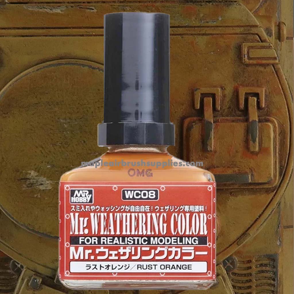 Mr. Weathering Rust Orange Paint - Realistic Rust Effect for Scale Models & Miniatures - Perfect for Dioramas, Warhammer, and DIY Projects