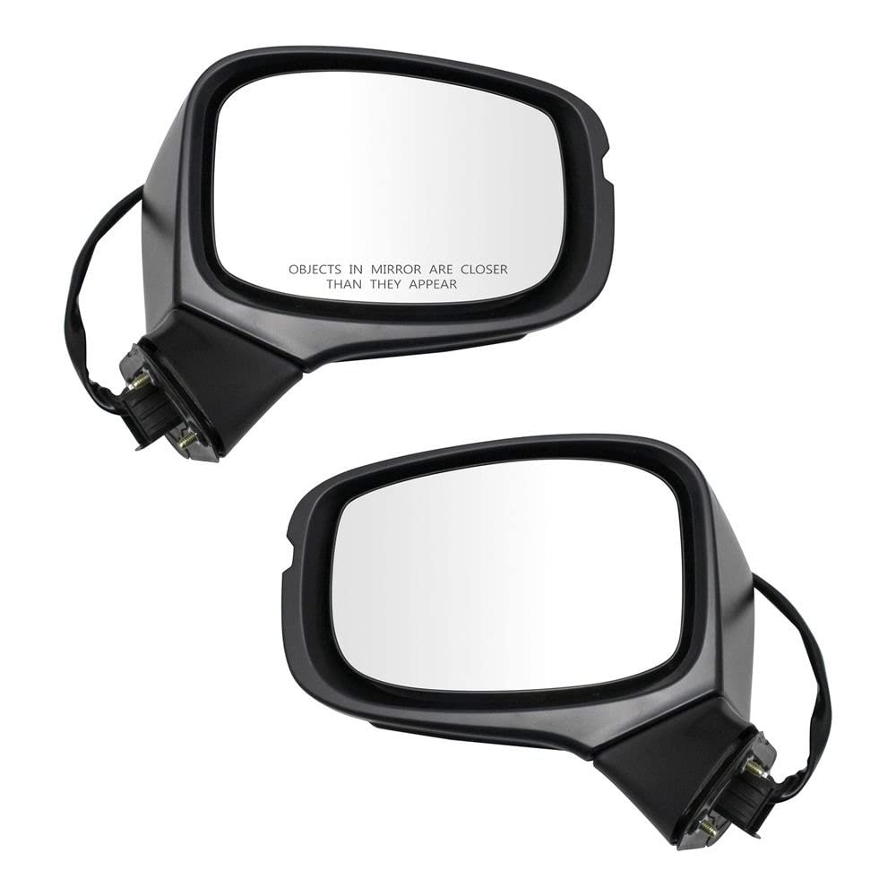 TRQ Power Heated Side Mirrors with Turn Signal & Memory Function - Paint to Match Pair Set for 2018 Honda Odyssey | Enhanced Visibility & Safety for Night Driving & Bad Weather