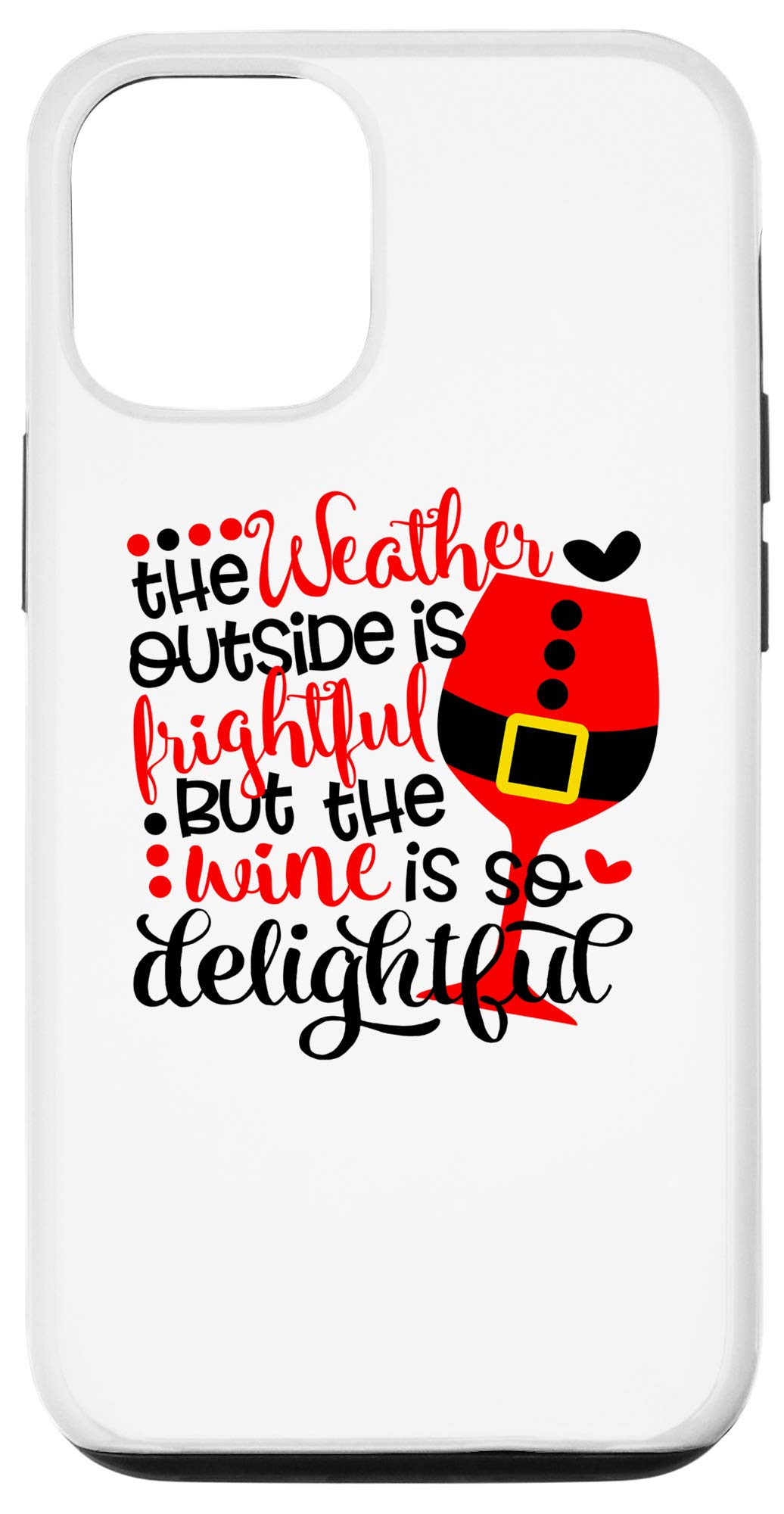 iPhone 12/12 Pro Weather-Resistant Wine Lover Phone Case - Perfect Christmas Gift for Wine Enthusiasts | Ideal for Parties, Travel & Everyday Protection