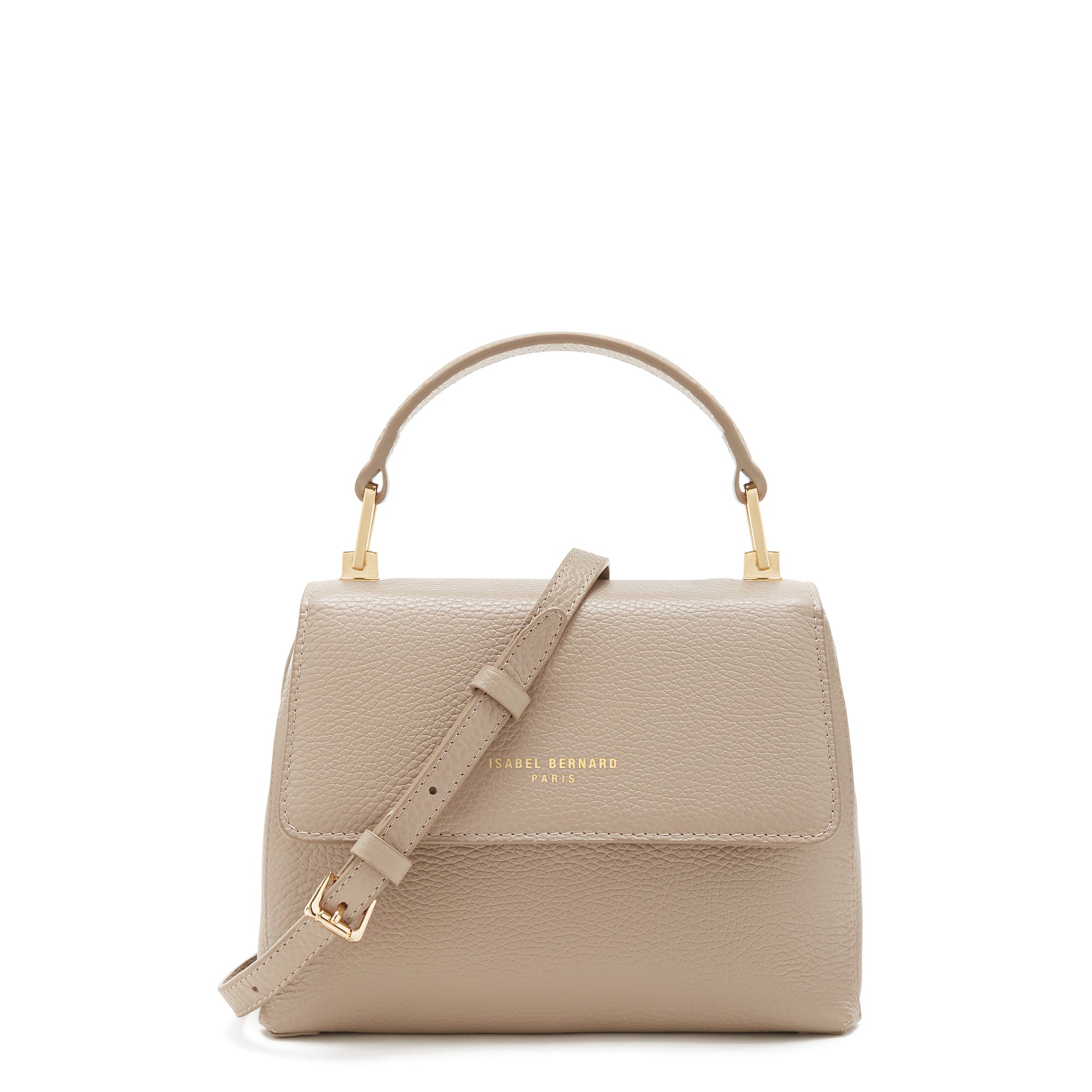Femme Forte Heline Taupe Calfskin Leather Handbag for Women - Stylish & Durable Designer Purse for Work, Travel & Everyday Use
