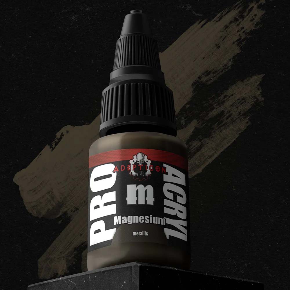 Pro Acryl Adepticon Magnesium - Premium Acrylic Paint for Miniature Painting & Wargaming - Perfect for Warhammer, D&D, and Tabletop Models
