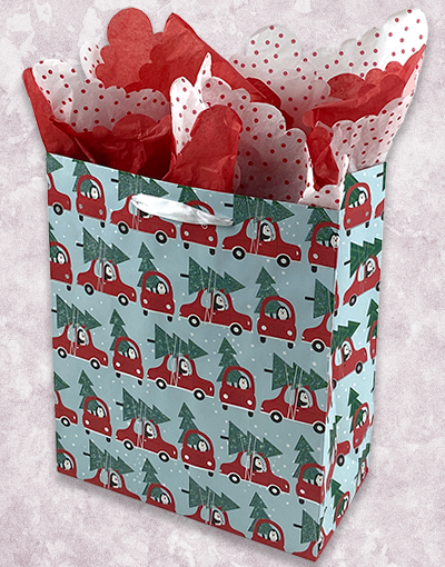 Premium Penguin-Themed Gift Bags for Parties & Holidays - Cute Animal Print Reusable Shopping Bags for Birthdays, Christmas & Special Occasions