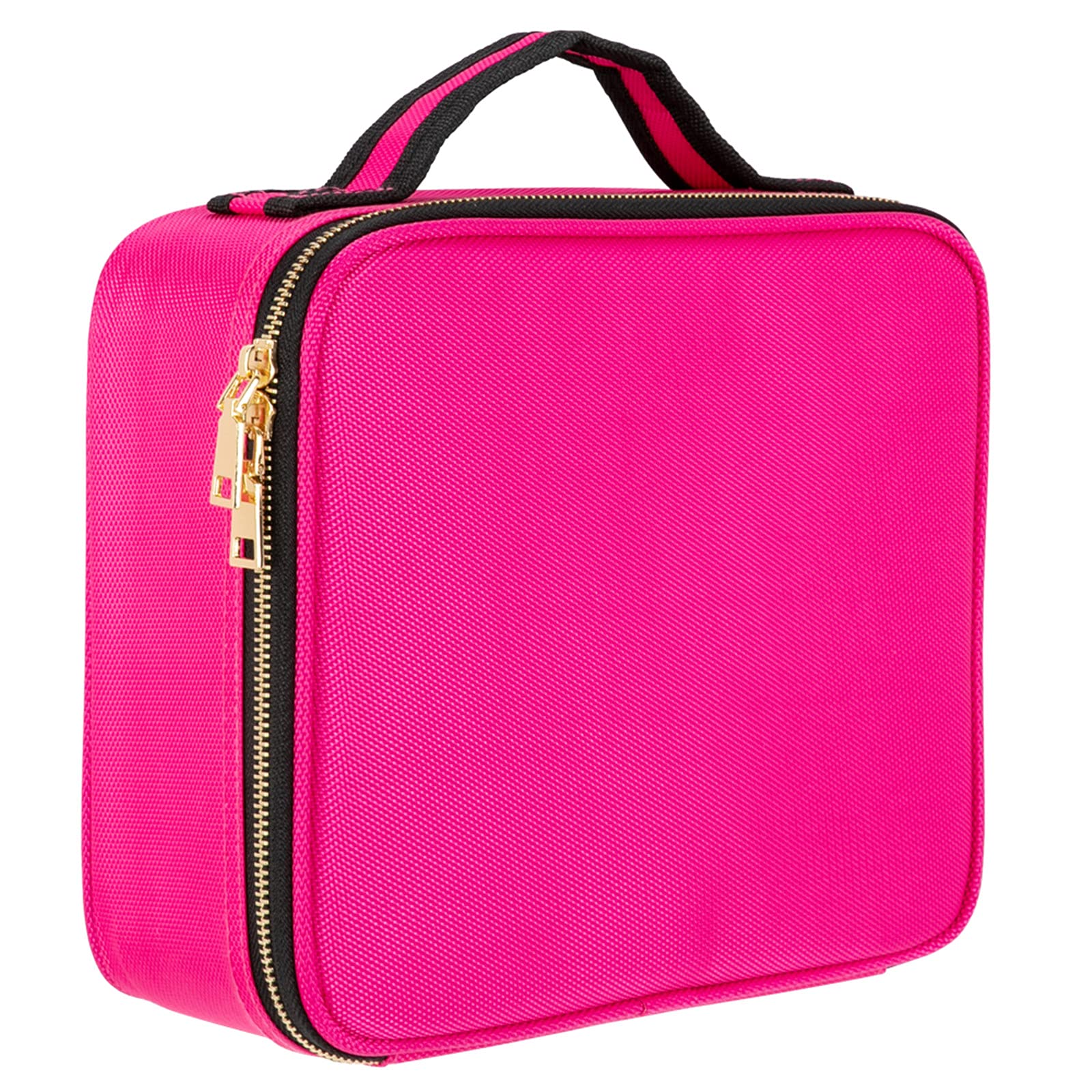JASOYA GT7-LY Durable Professional High-Capacity Multilayer Portable Travel Makeup Bag with Strap - Rose Red | Perfect for Travel, Gym & Daily Cosmetics Organization