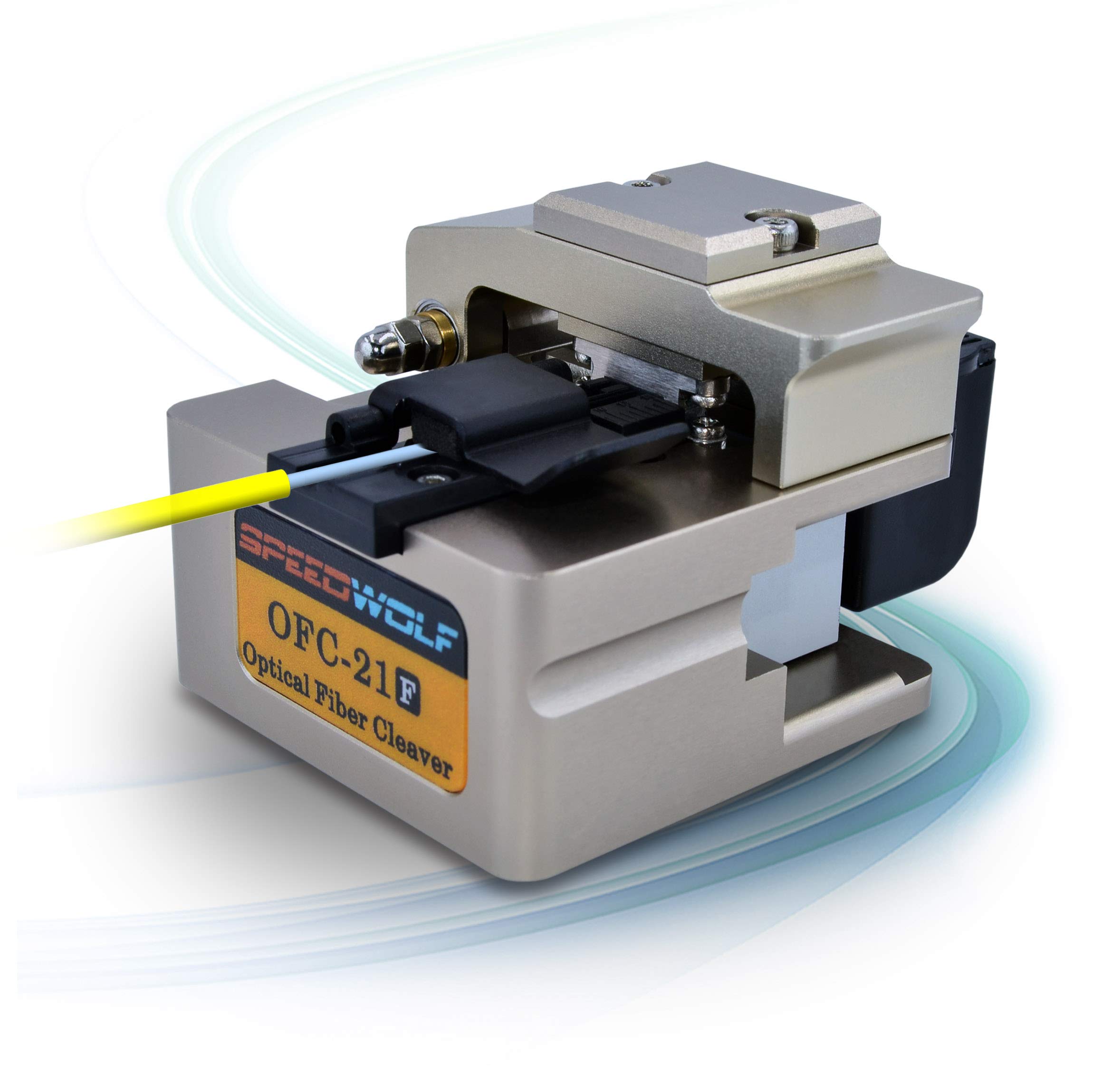 SPEEDWOLF FTTH High Precision Fiber Optic Cleaver - 16 Surface Blade for 250μm/900μm/3.0mm Fiber Cables - Includes 4-in-1 Holder & Scrap Collector - 38,000+ Cleaves - Perfect for Indoor Fiber Splicing & Network Installation