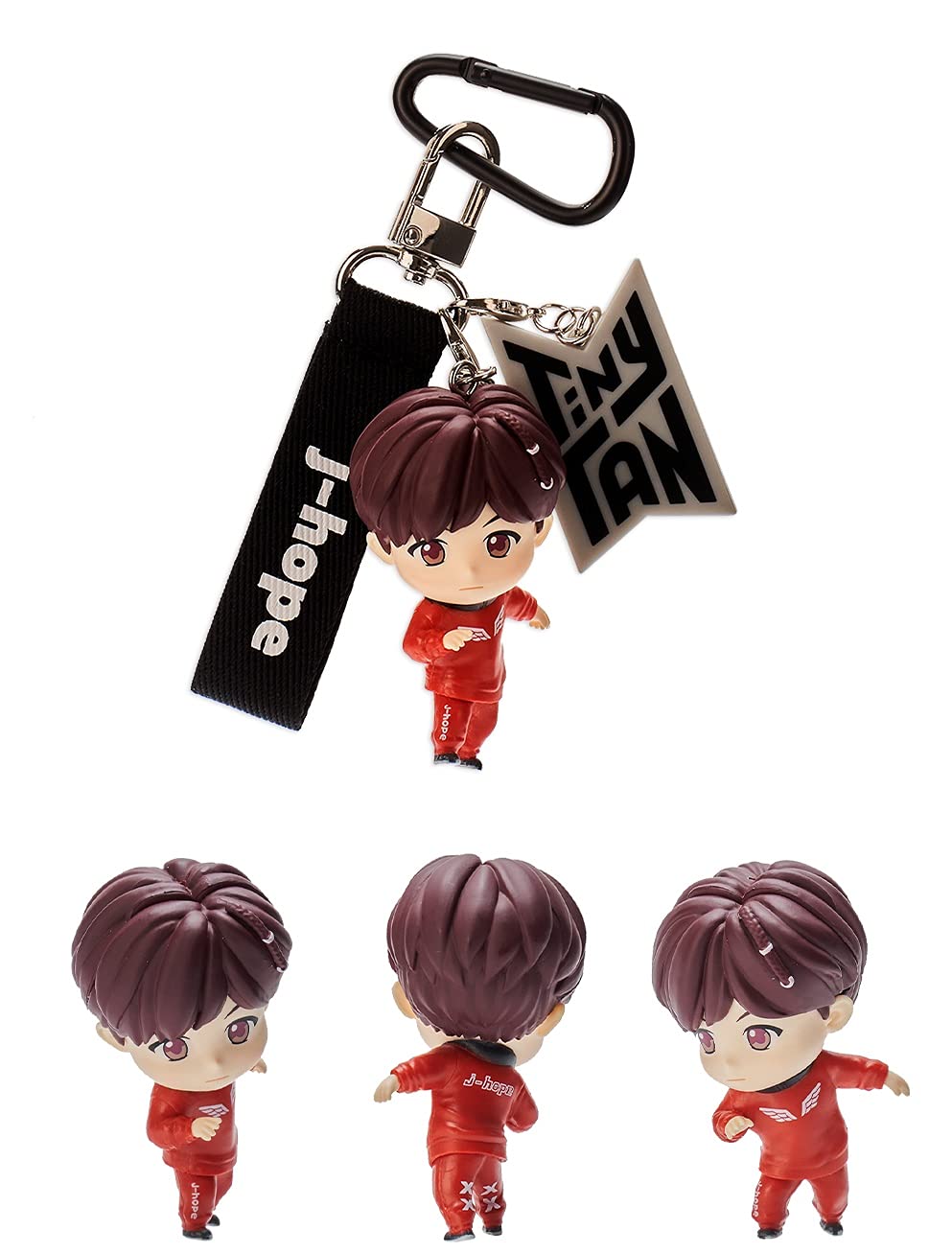 Official BTS TinyTan Figures Keychain - Authentic Kpop Merchandise & Cute Bag Accessory for ARMY Fans - Perfect for Backpacks, Gifts, and Kpop Collections