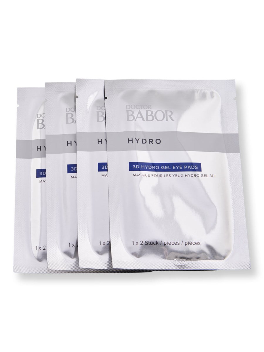 Babor HydroRX 3D Hydro Gel Eye Pads (4 Pack) - Hydrating & Anti-Aging Eye Treatment for Dark Circles & Puffiness - Perfect for Travel, Spa Days & Nighttime Skincare Routine