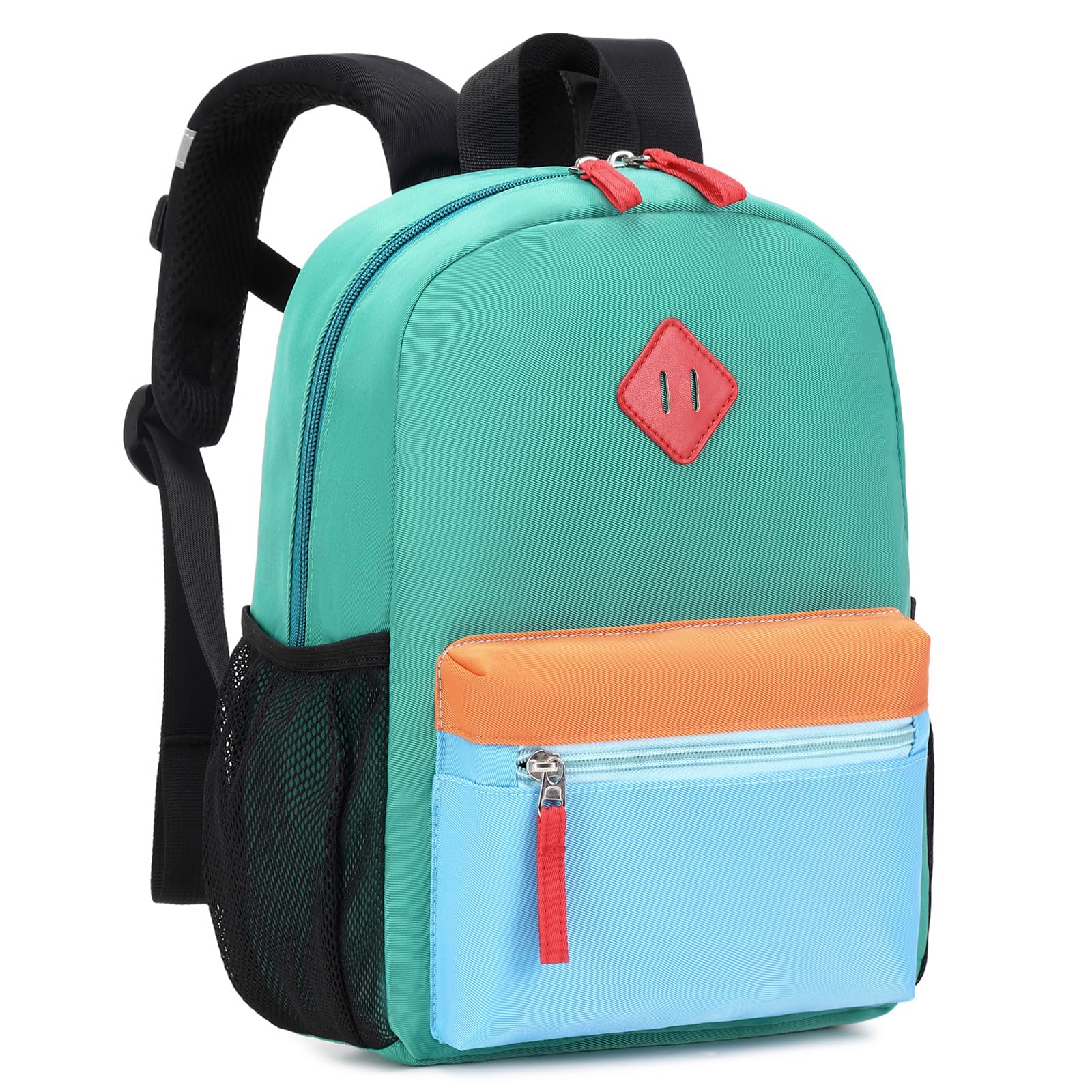 16'' Lightweight Kids Backpack for Boys & Girls - Durable School Bookbag for Elementary & Middle School Students Ages 5-14 - Lake Green & Blue Large Size Backpack - Perfect for School, Travel & Daily Use