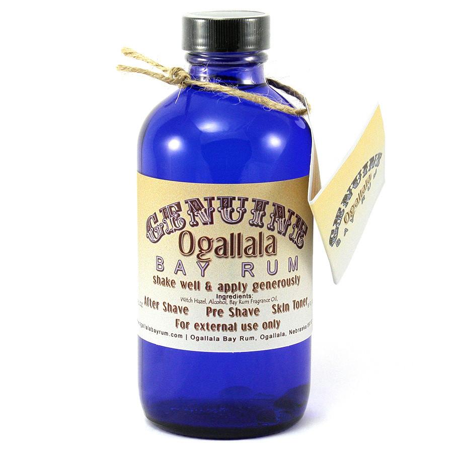 Ogallala Double Strength Bay Rum Aftershave - 8oz Natural Cologne for Men | Post-Shave Soothing & Refreshing | Barber Shop & Grooming Essential