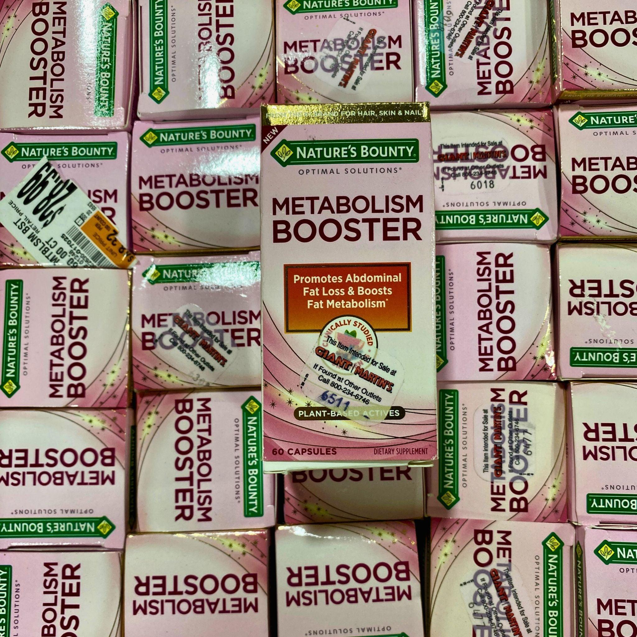 Nature's Bounty Optimal Solutions Metabolism Booster Supplement - 60 Capsules (Pack of 50) for Weight Management & Energy Support - Perfect for Daily Wellness Routine & Fitness Goals