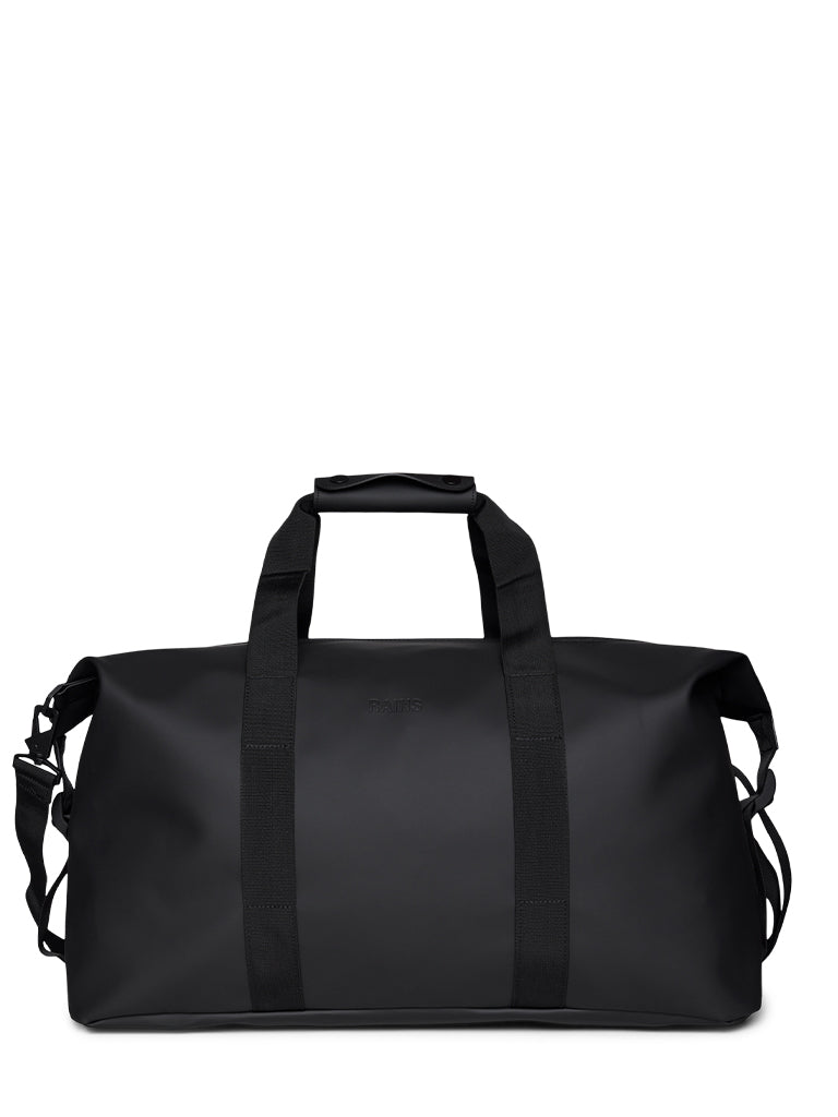 Rains Hilo Weekend Bag - Waterproof Travel Duffle for Gym, Work & Overnight Trips | Stylish Black Carry-On Luggage for Men & Women