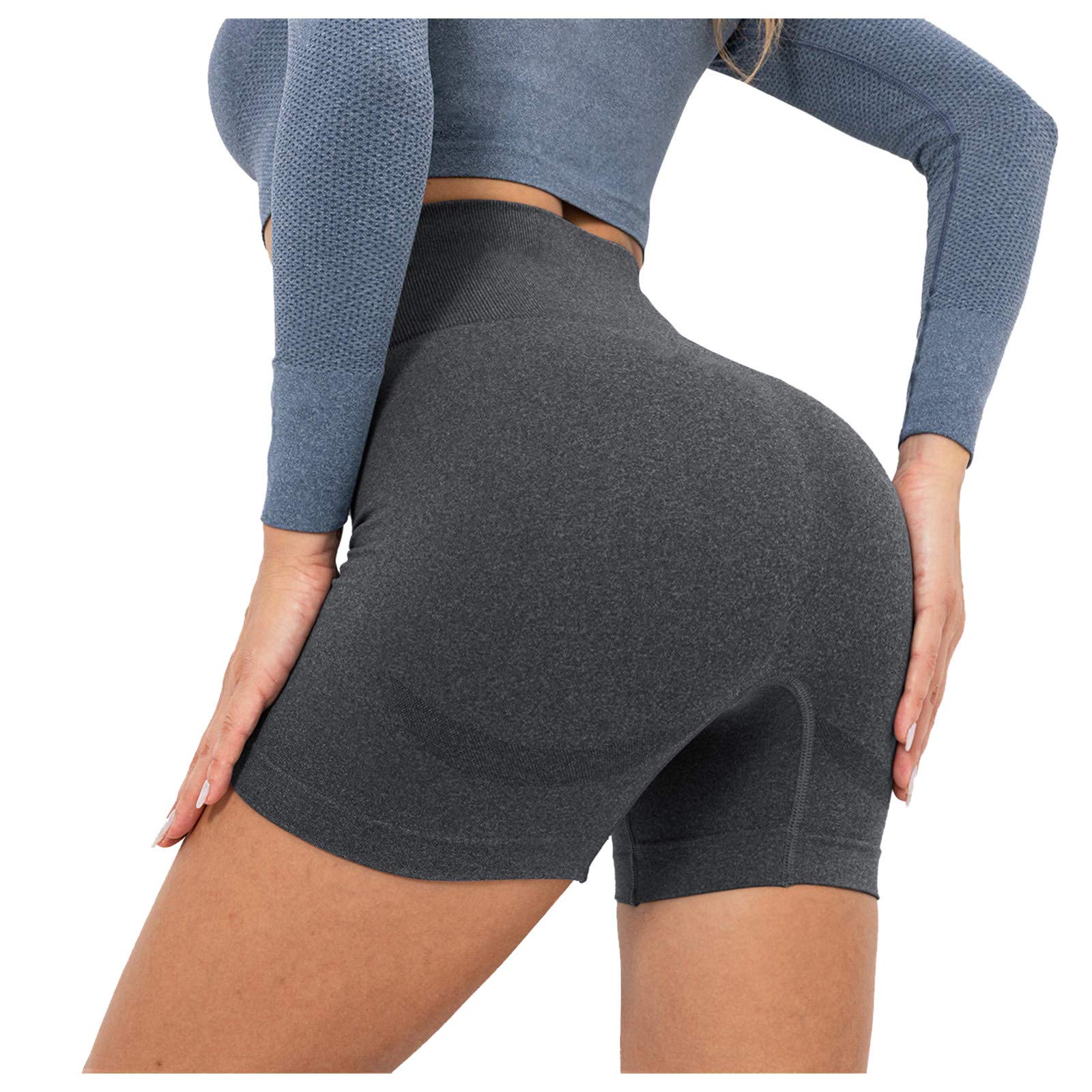 Women's Butt Lifting Yoga Shorts - High Waist Workout & Running for Gym