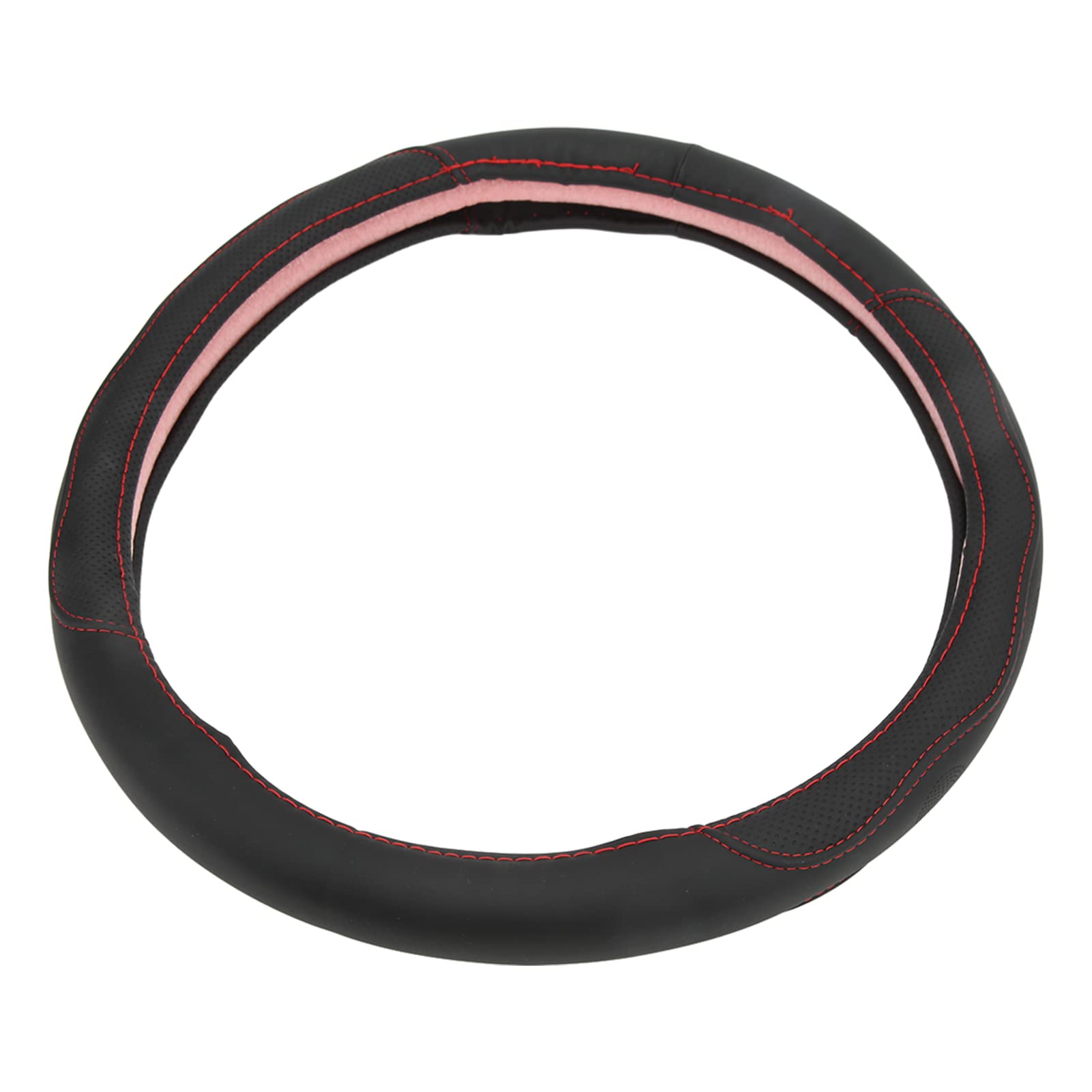 Premium Anti-Slip Steering Wheel Cover - 15 Inch Black Genuine Leather Car Accessory for Comfort & Style | Perfect for Daily Commute, Road Trips & Vehicle Customization