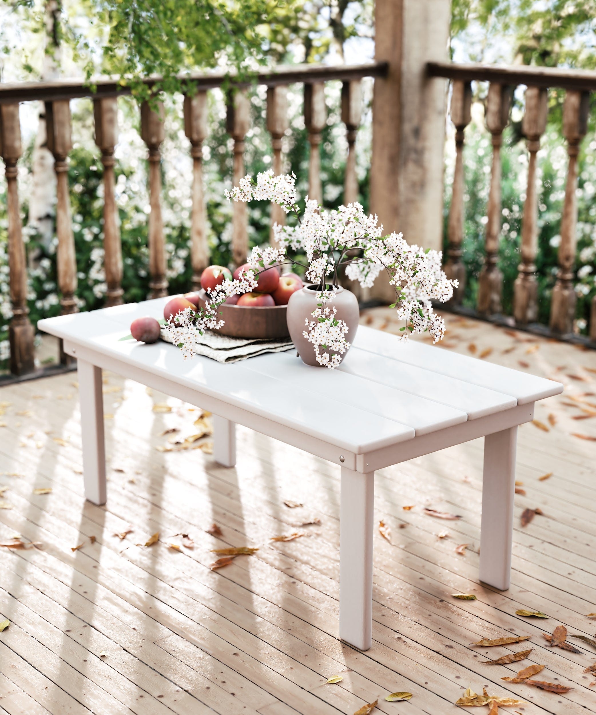 Keystone Amish Co. Herrington Composite Rectangle Coffee Table - Rustic Farmhouse Style Living Room Furniture for Home Decor & Entertaining