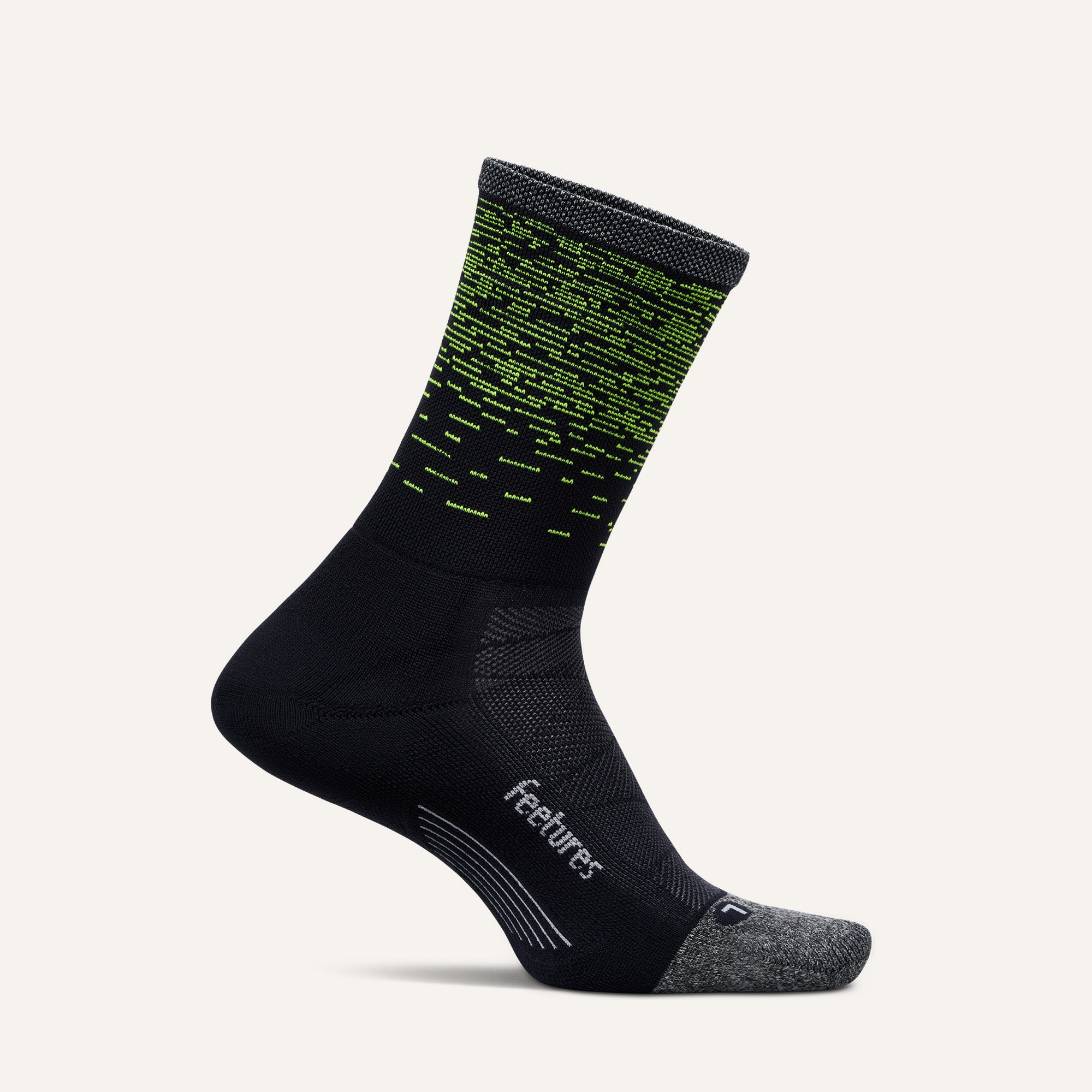 Elite Light Cushion Reflective Mini Crew Socks - Comfortable Athletic Socks for Running, Hiking & Workout - Breathable & Moisture-Wicking Performance Socks for Men & Women