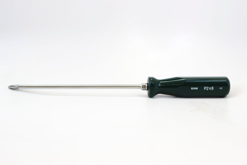 P2 x 8 Inch SureGrip Phillips Screwdriver - Premium Ergonomic Handle for Comfortable DIY & Professional Use - Ideal for Home Repairs, Furniture Assembly, and Electronics Maintenance
