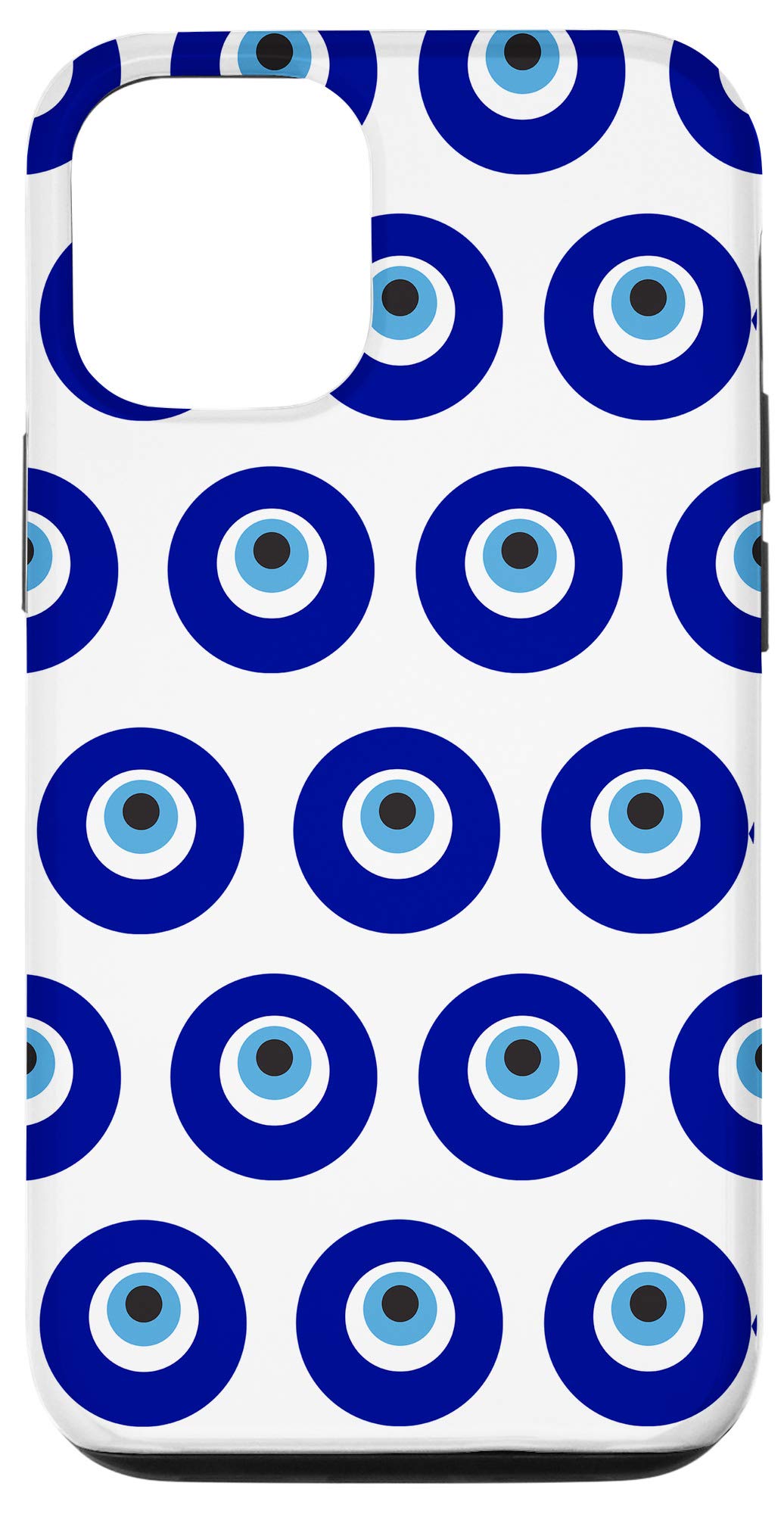 iPhone 12/12 Pro Evil Eye Greek Talisman Mati Charm Phone Case - Stylish Protection for Everyday Use, Travel, and Gifting