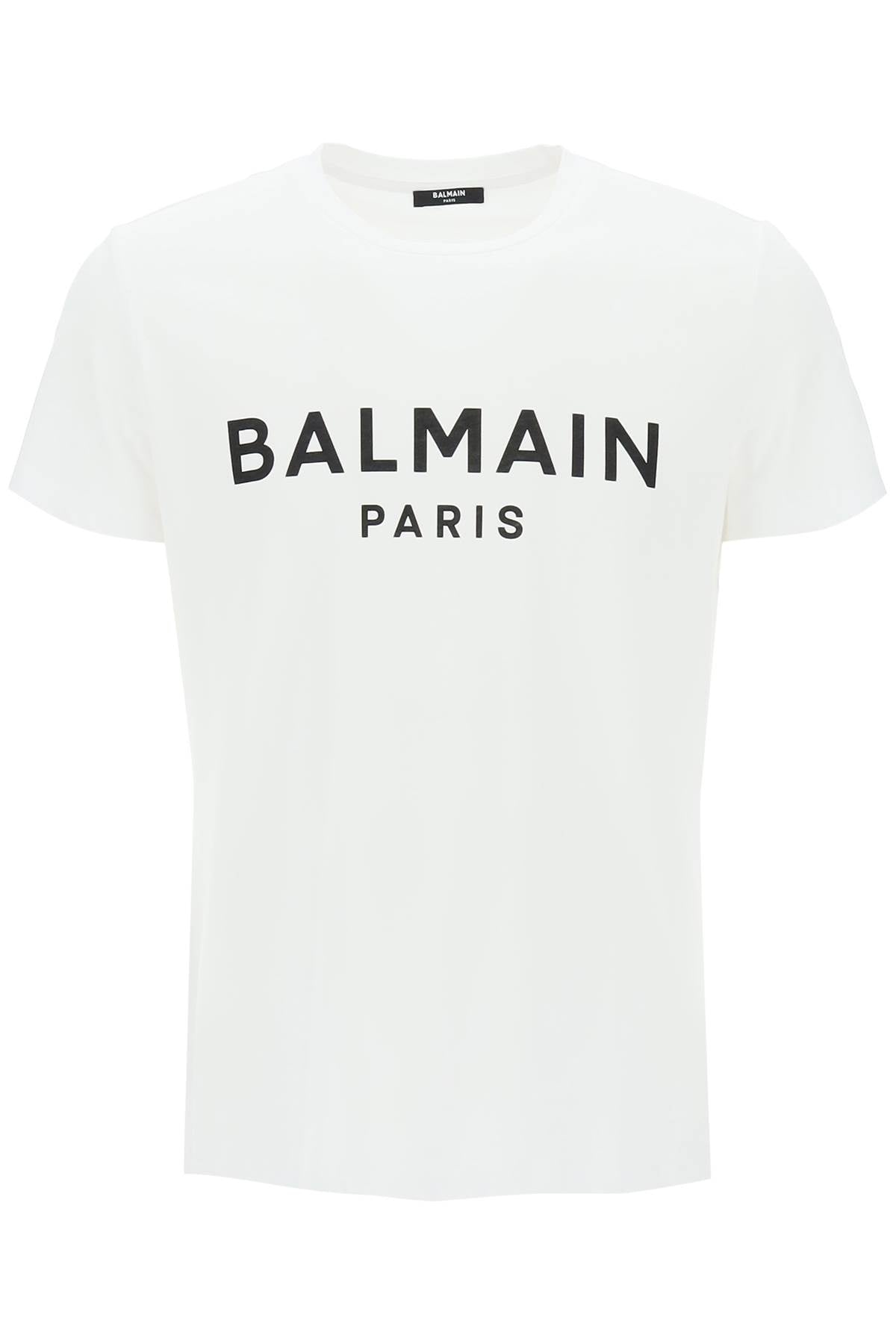 Balmain Logo T-Shirt for Men - Luxury Cotton Crewneck Tee with Embroidered Logo | Perfect for Casual Wear, Street Style & Everyday Outfits